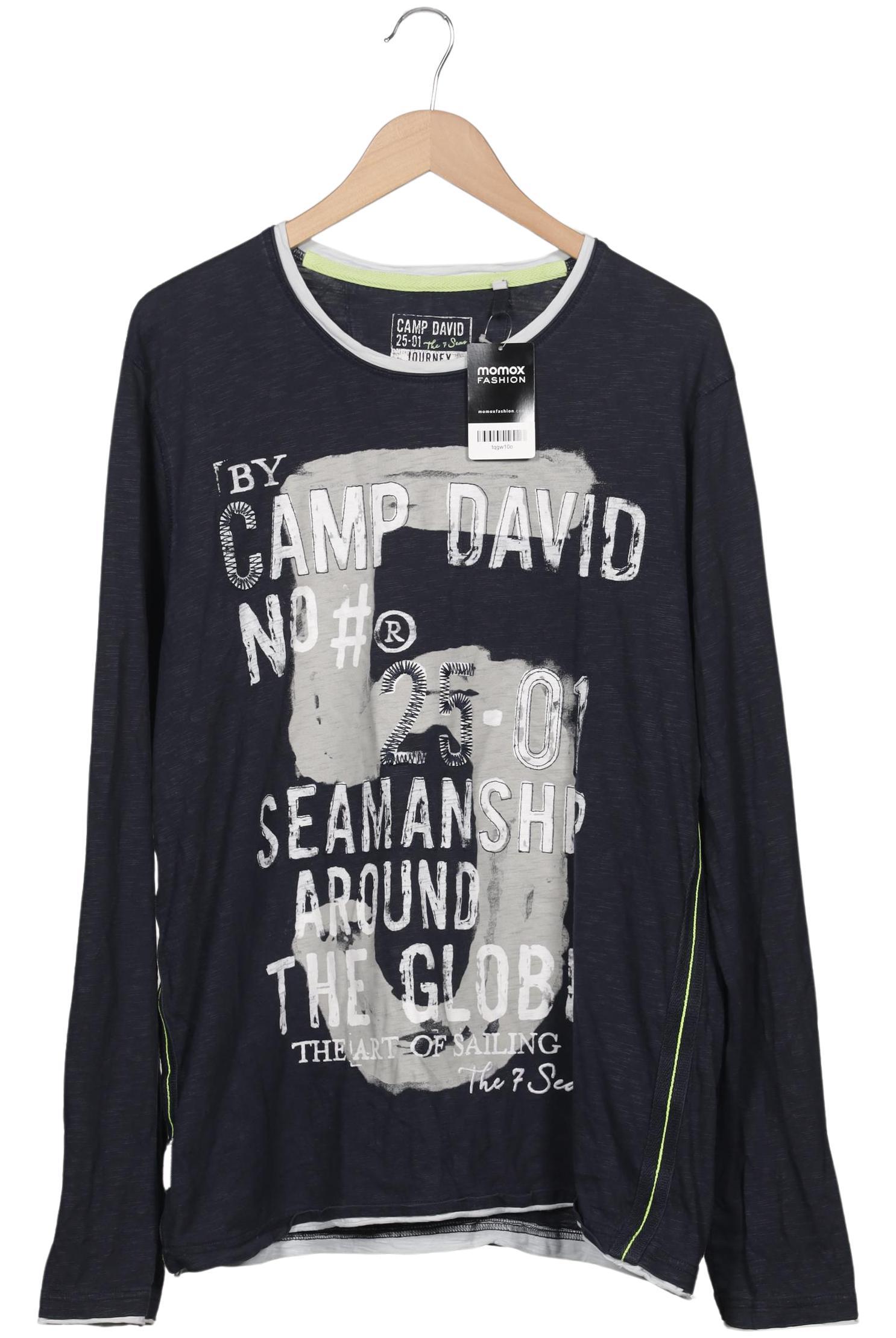 

Camp David Herren Langarmshirt, marineblau, Gr. 54