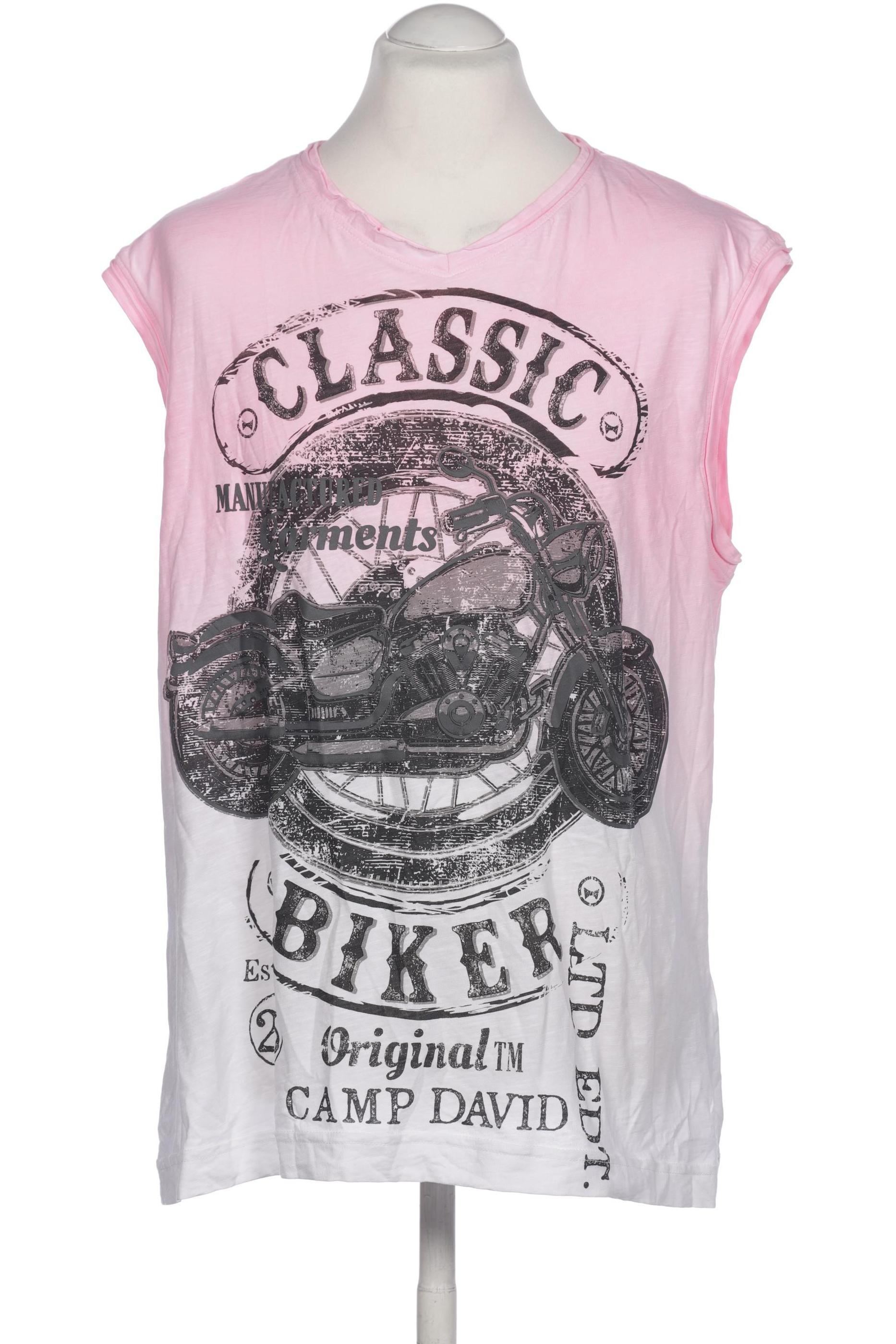 

Camp David Herren T-Shirt, pink, Gr. 54