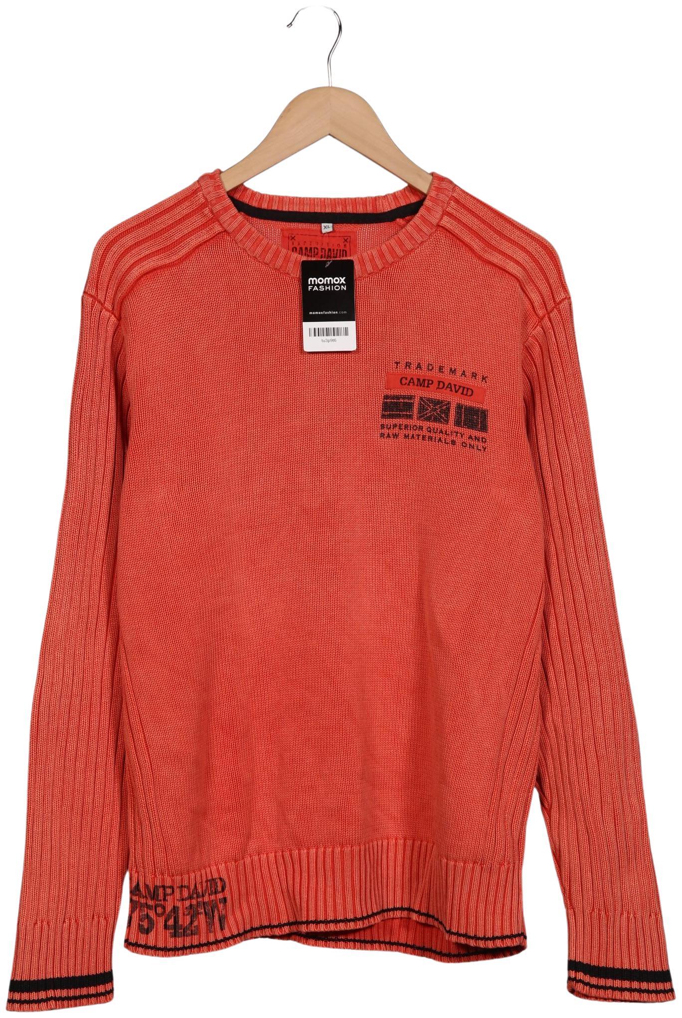 Thumbnail - Camp David Herren Pullover, orange, Gr. 54