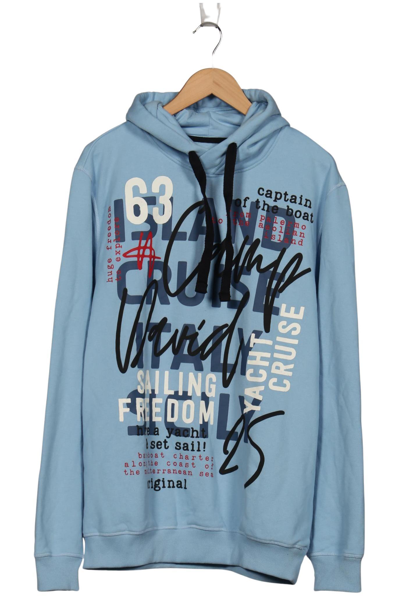 

Camp David Herren Kapuzenpullover, hellblau, Gr. 56