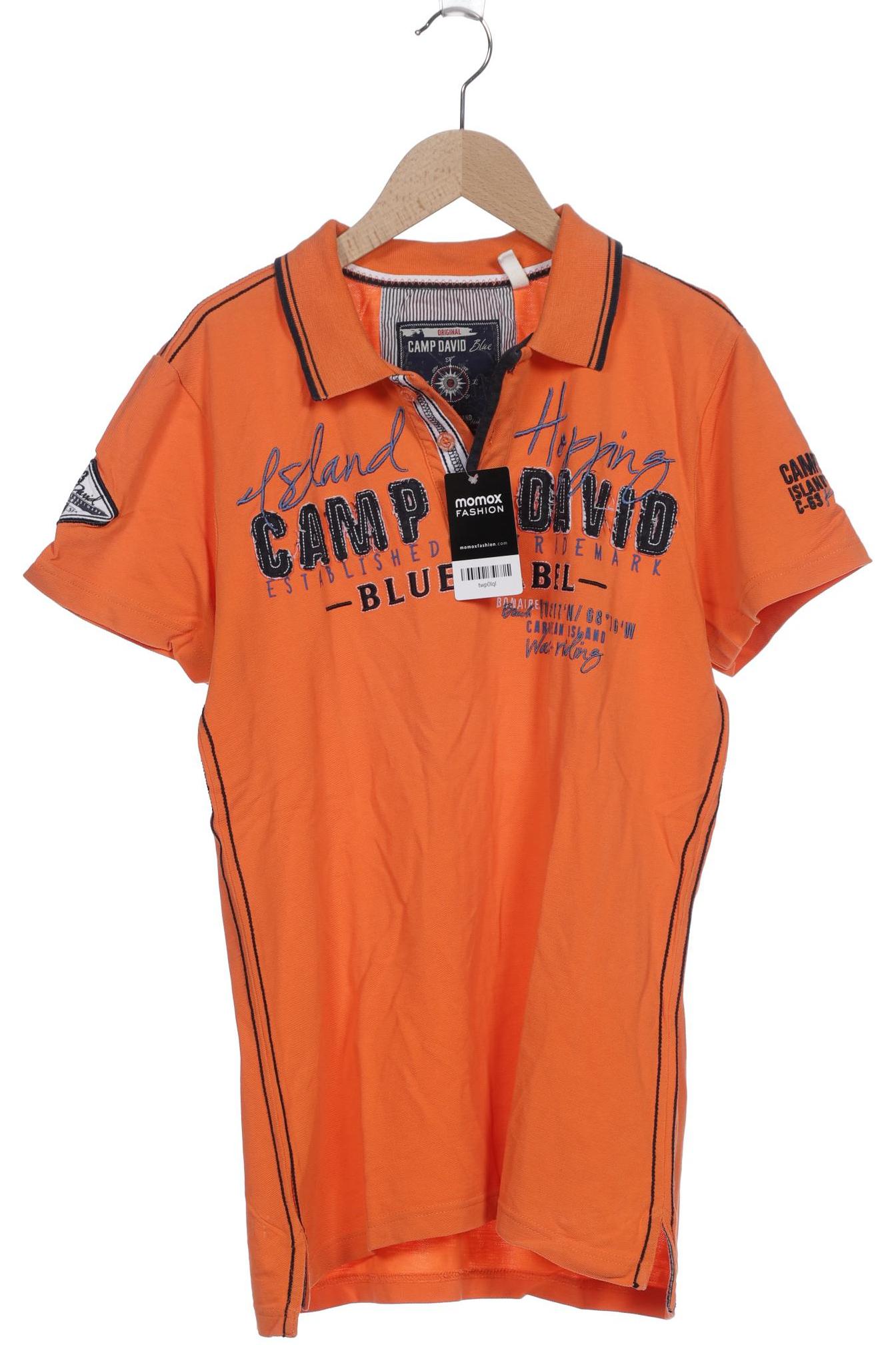 

Camp David Herren Poloshirt, orange