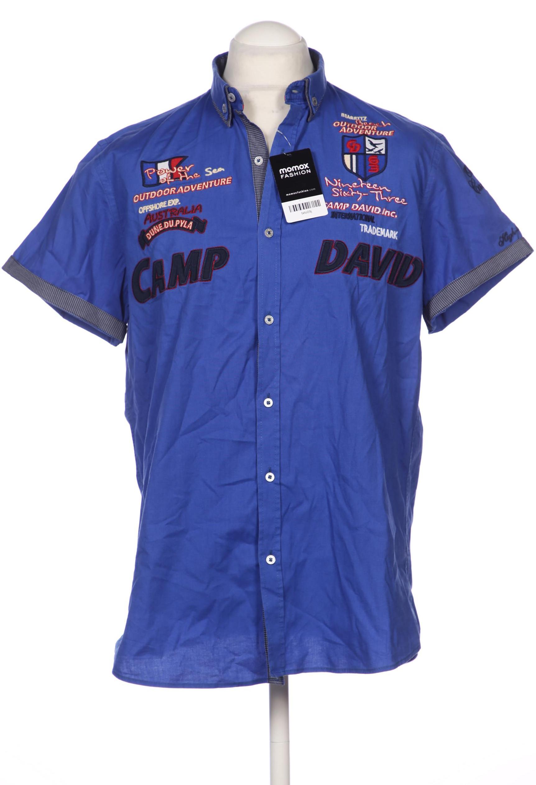 

Camp David Herren Hemd, blau