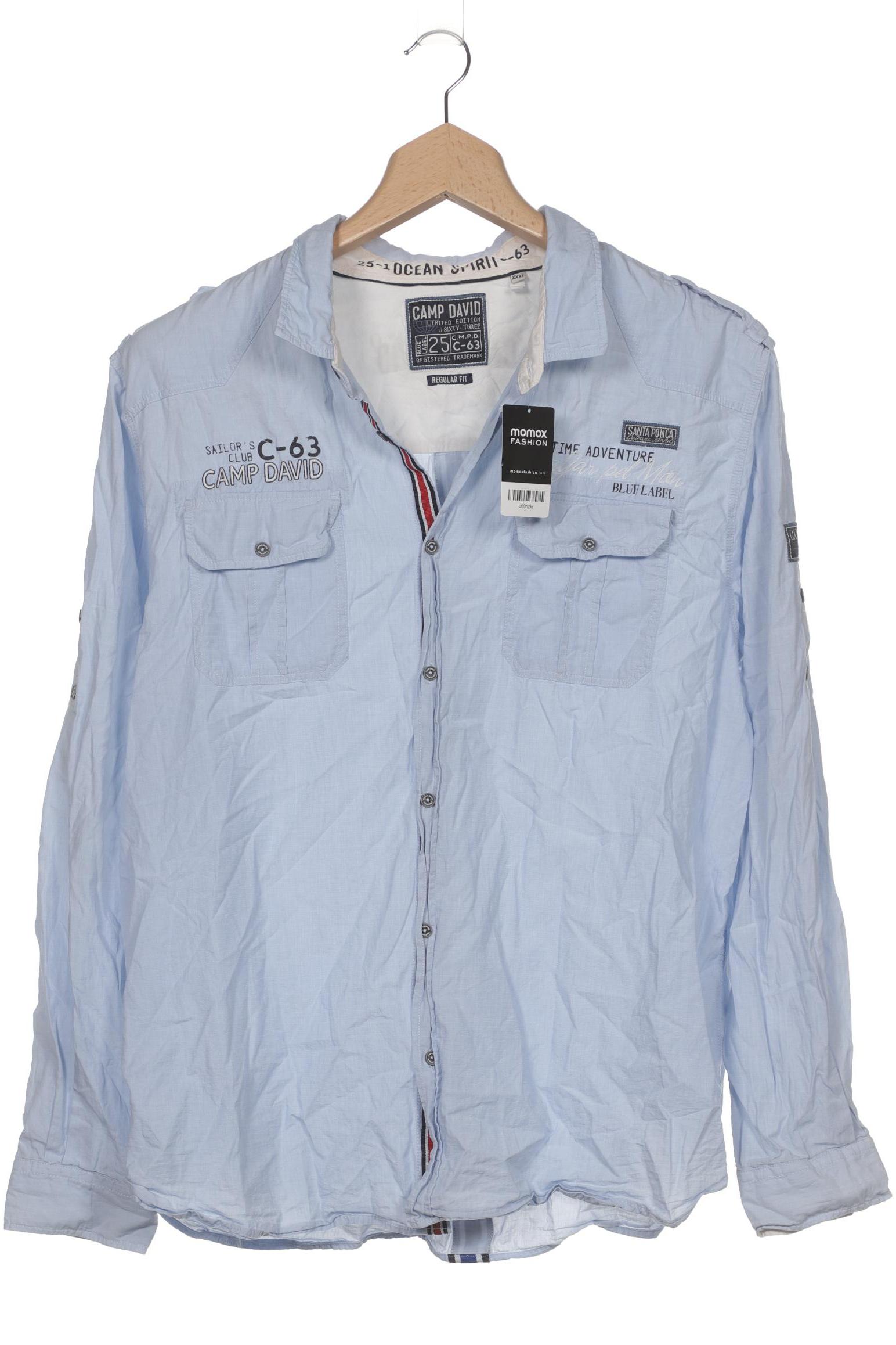 

Camp David Herren Hemd, hellblau, Gr. 58