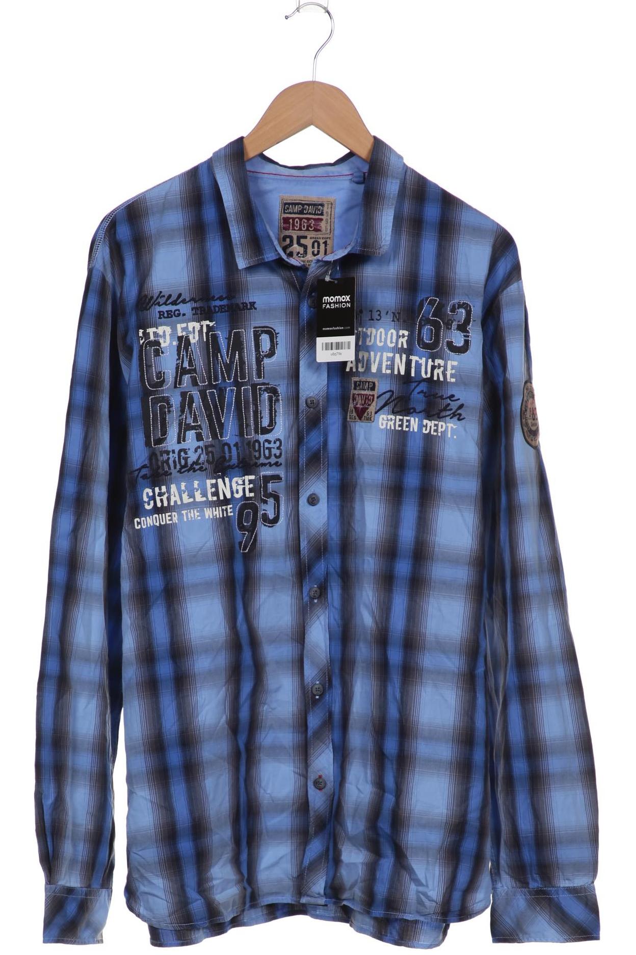 

Camp David Herren Hemd, blau