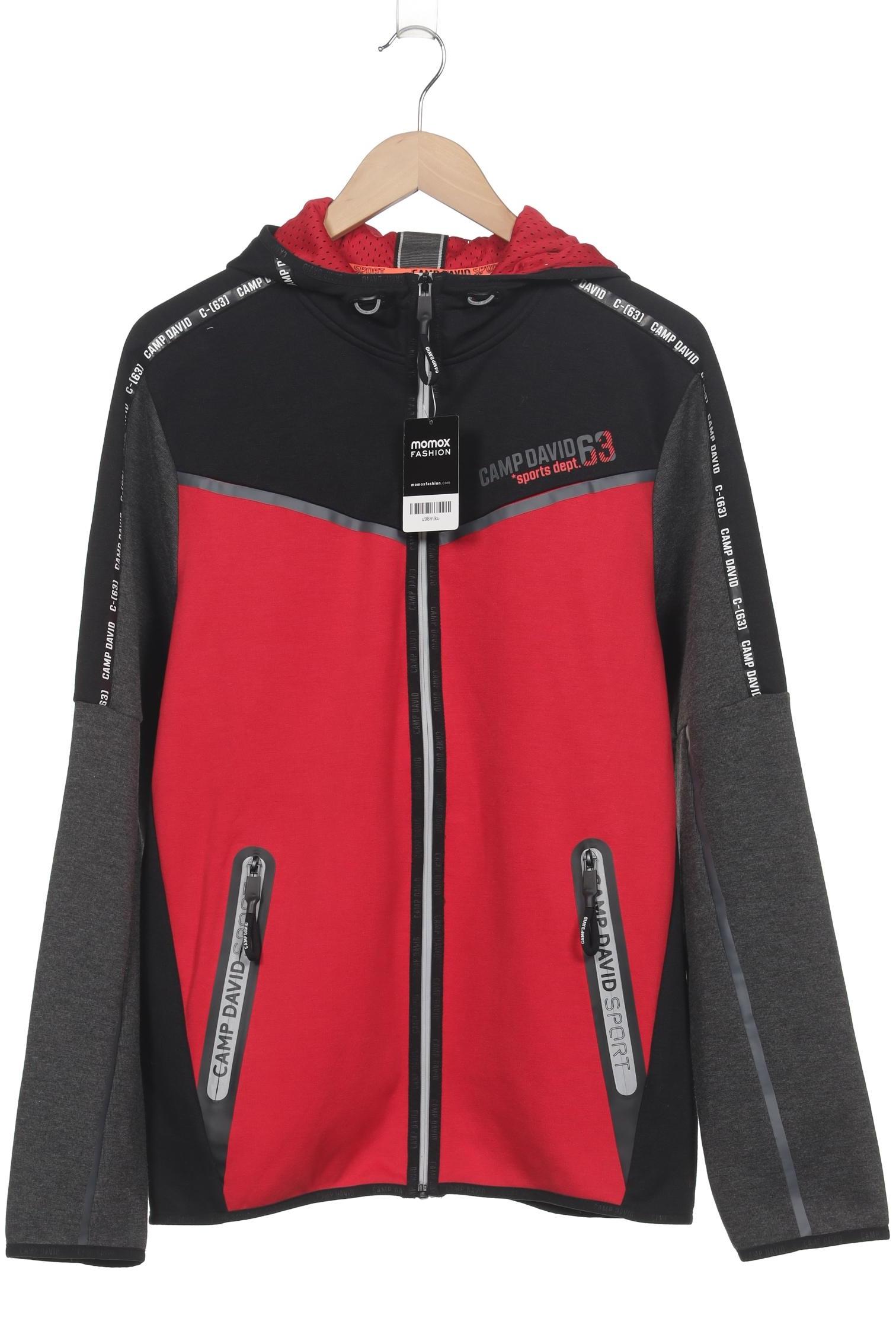 

Camp David Herren Kapuzenpullover, rot, Gr. 52
