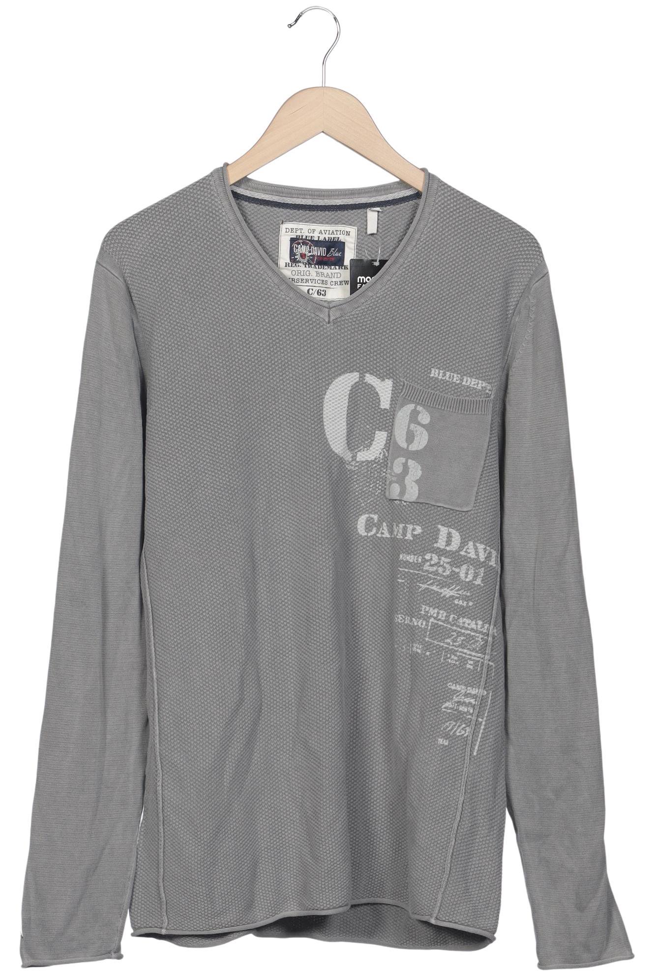 

Camp David Herren Pullover, grau, Gr. 48