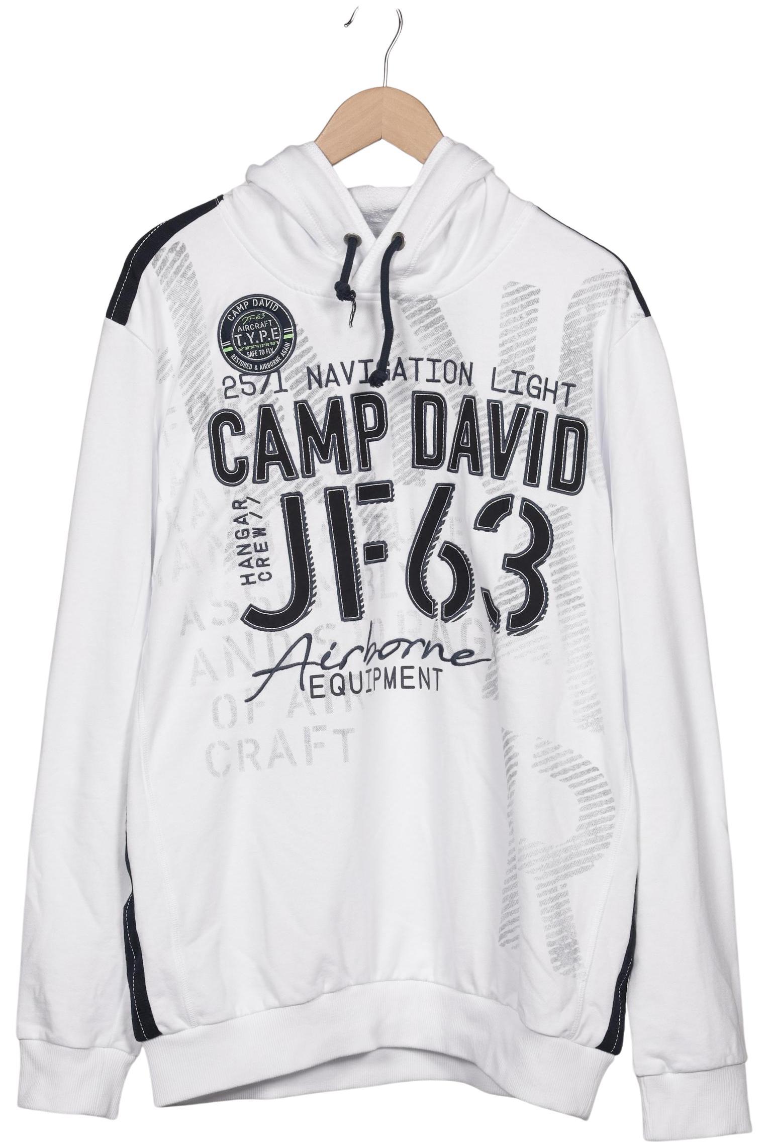 

Camp David Herren Kapuzenpullover, weiß, Gr. 56