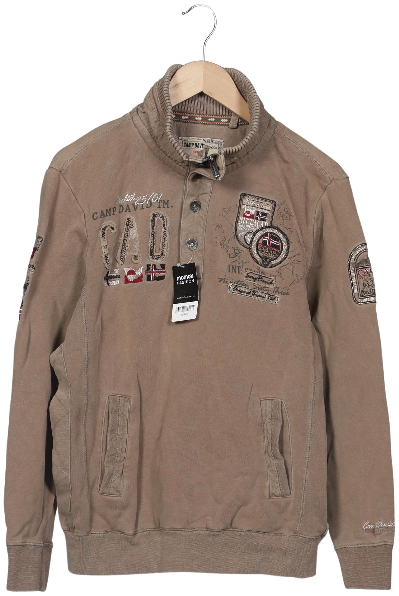 

Camp David Herren Sweatshirt, beige, Gr. 48