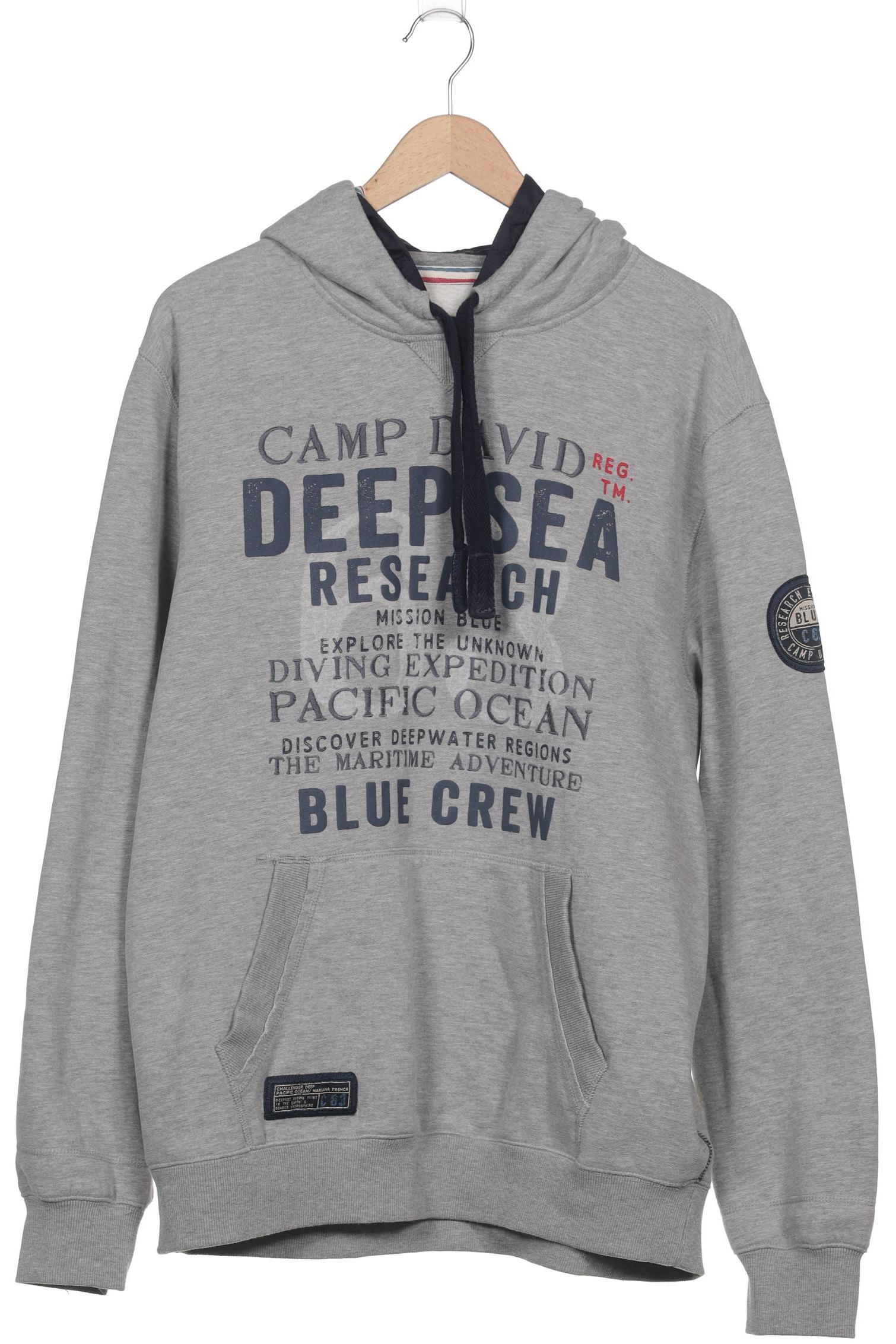 

Camp David Herren Kapuzenpullover, grau, Gr. 56