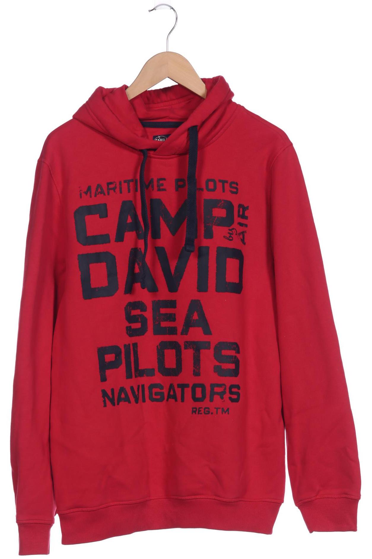 

Camp David Herren Kapuzenpullover, rot, Gr. 54
