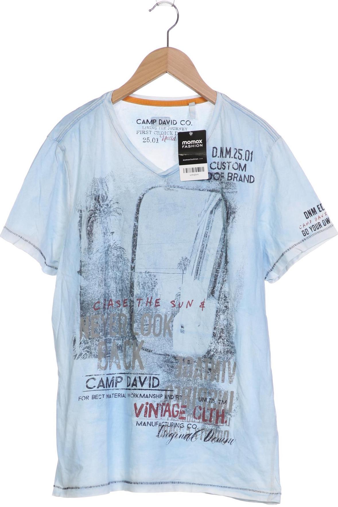 

Camp David Herren T-Shirt, hellblau, Gr. 48
