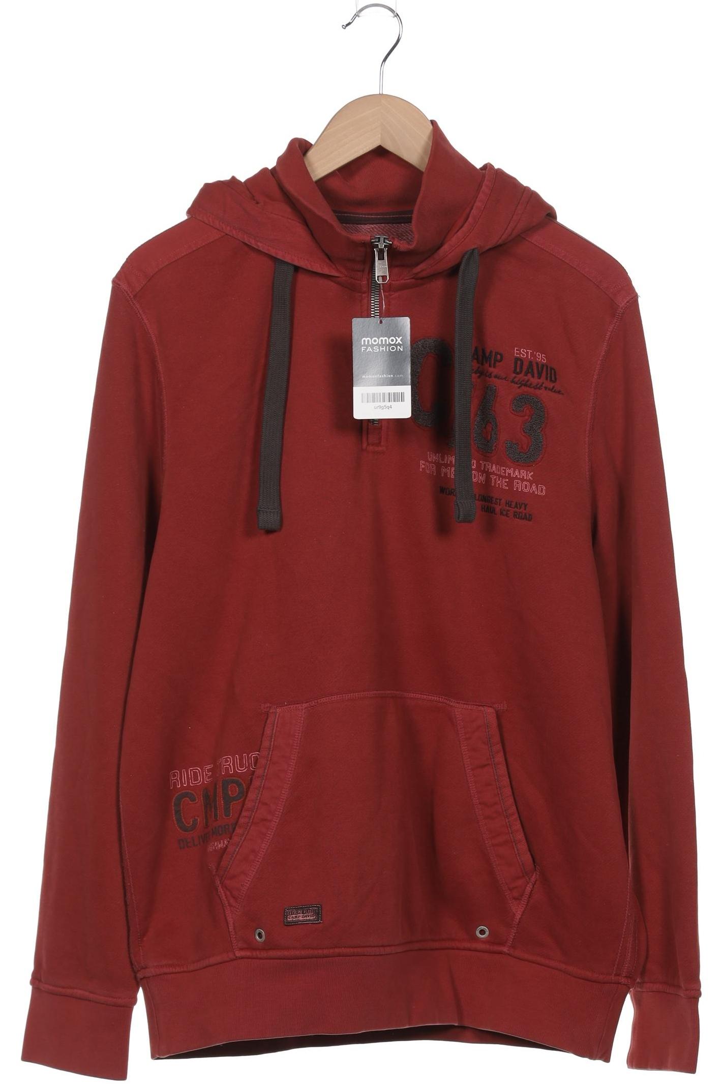

Camp David Herren Kapuzenpullover, bordeaux, Gr. 54