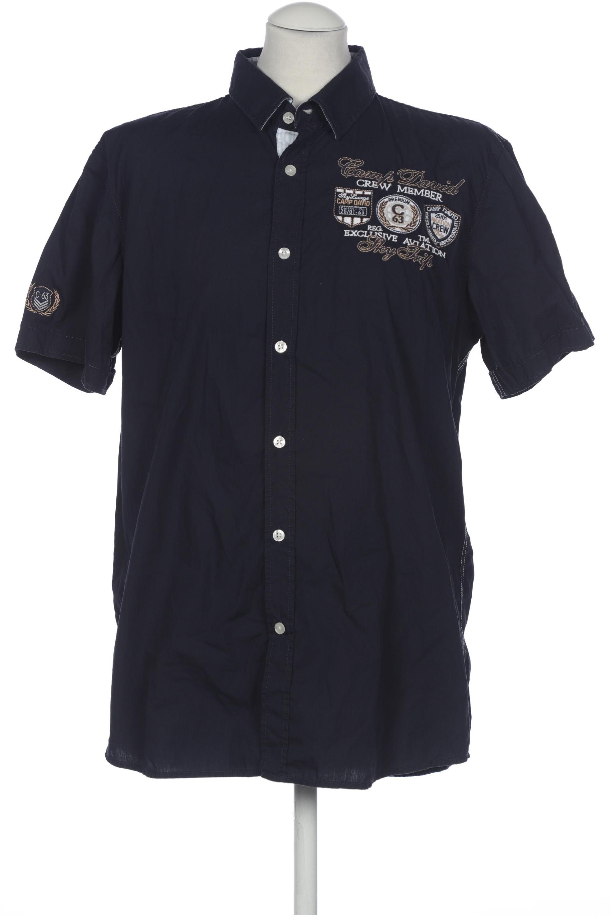 

Camp David Herren Hemd, marineblau, Gr. 48