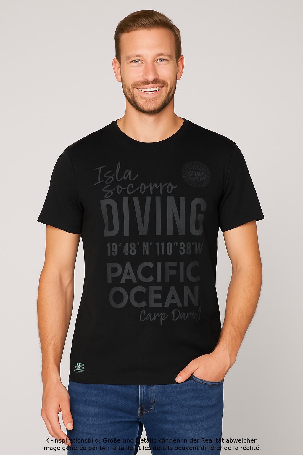 

Camp David Herren T-Shirt, schwarz, Gr. 52