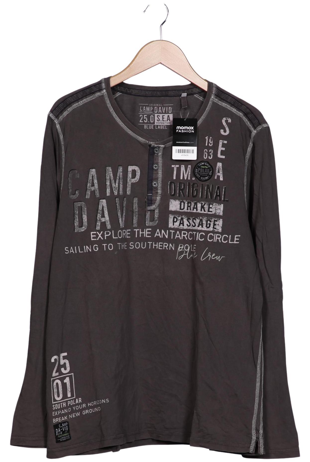 

Camp David Herren Langarmshirt, grau, Gr. 54