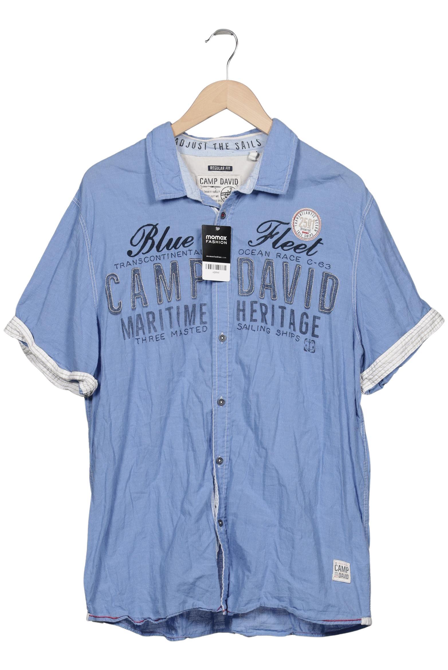 Thumbnail - Camp David Herren Hemd, blau, Gr. 56