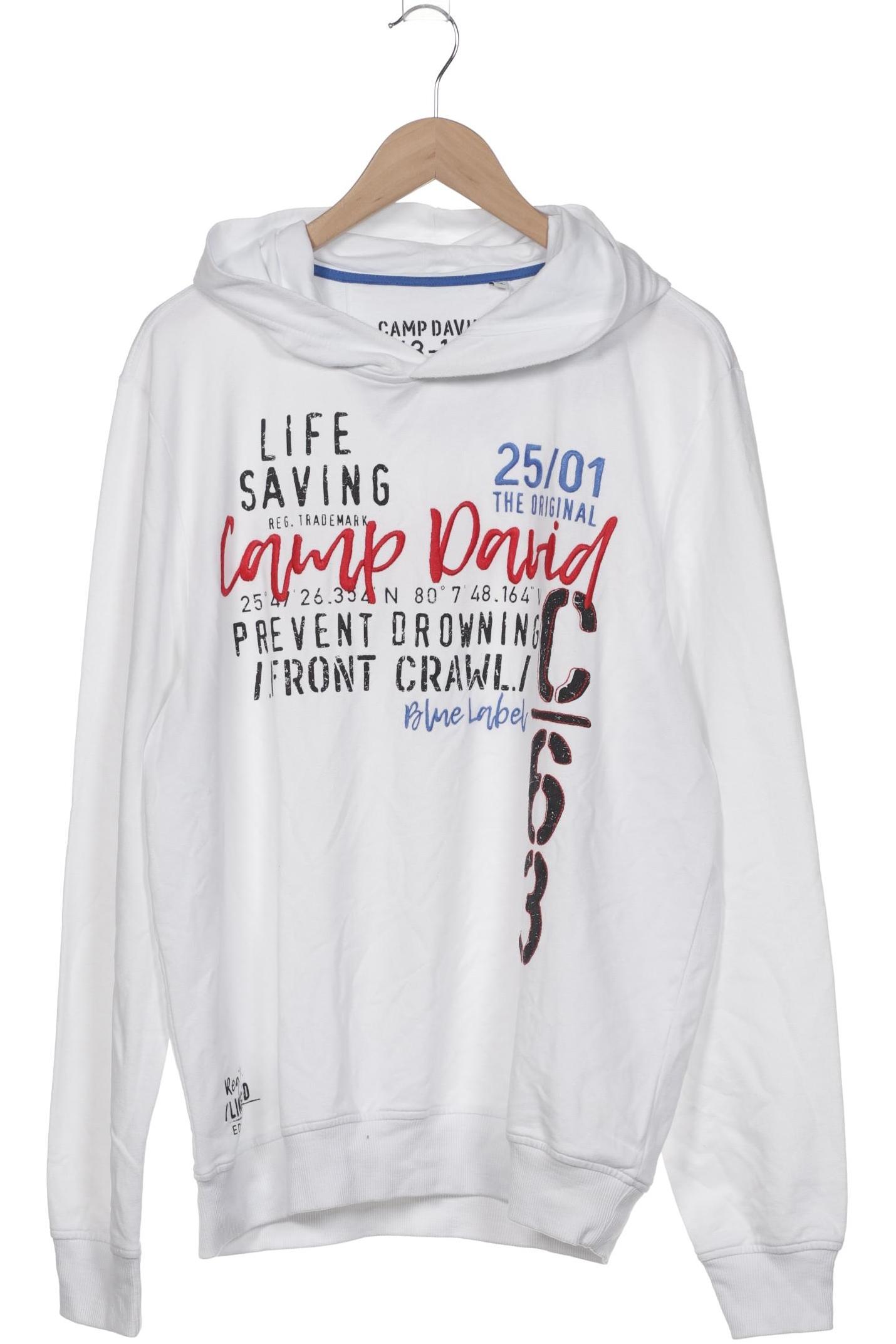 

Camp David Herren Kapuzenpullover, weiß, Gr. 54