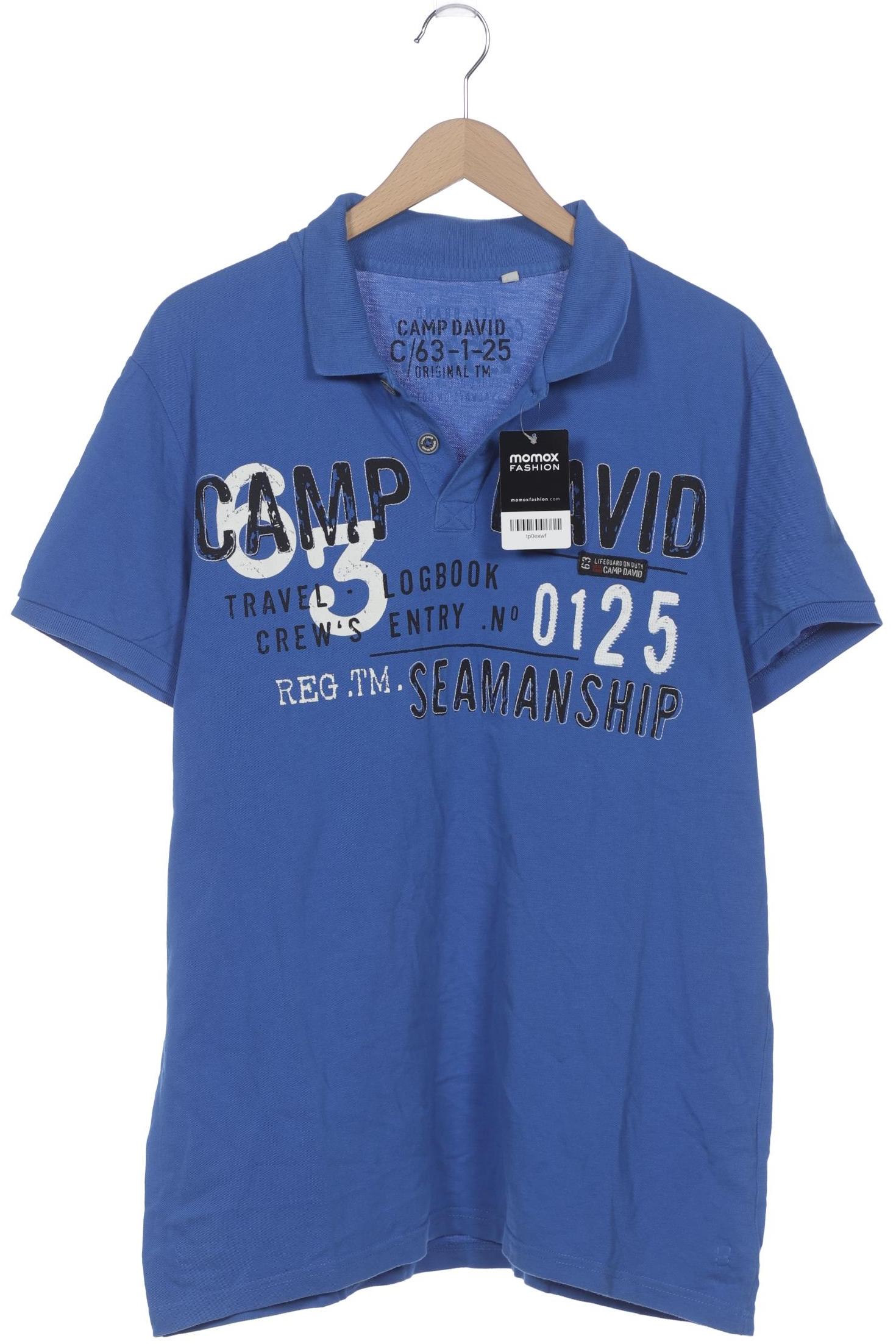

Camp David Herren Poloshirt, blau, Gr. 54