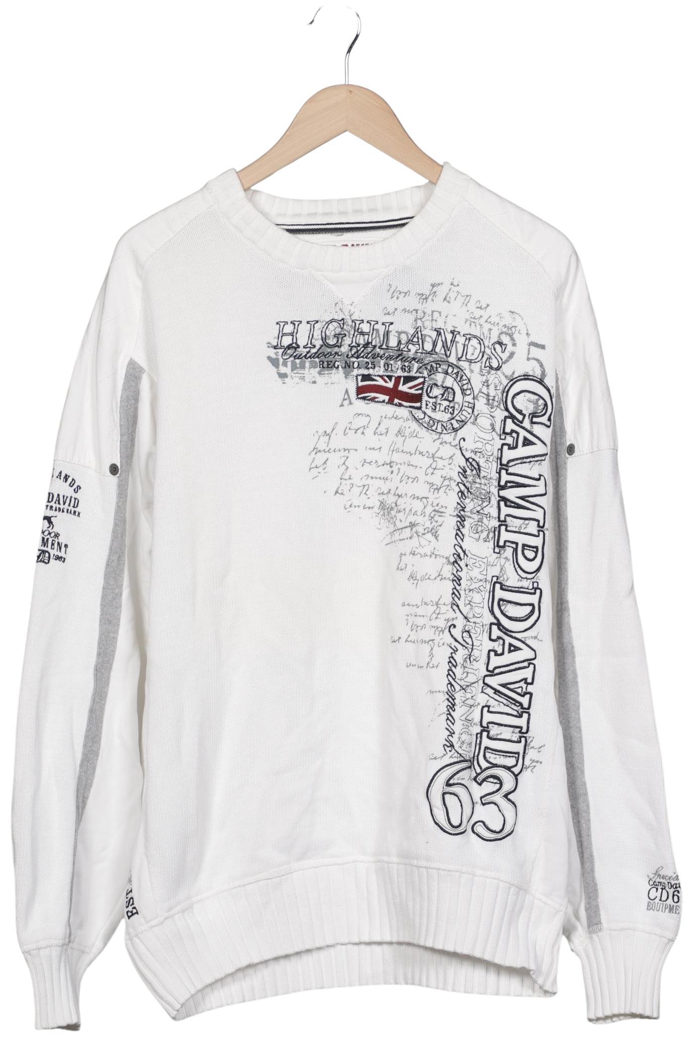 

Camp David Herren Pullover, weiß, Gr. 56
