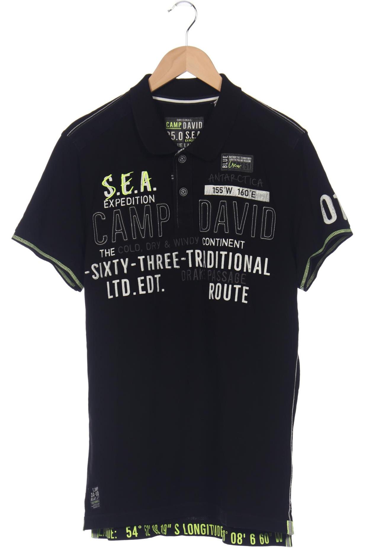 

Camp David Herren Poloshirt, schwarz
