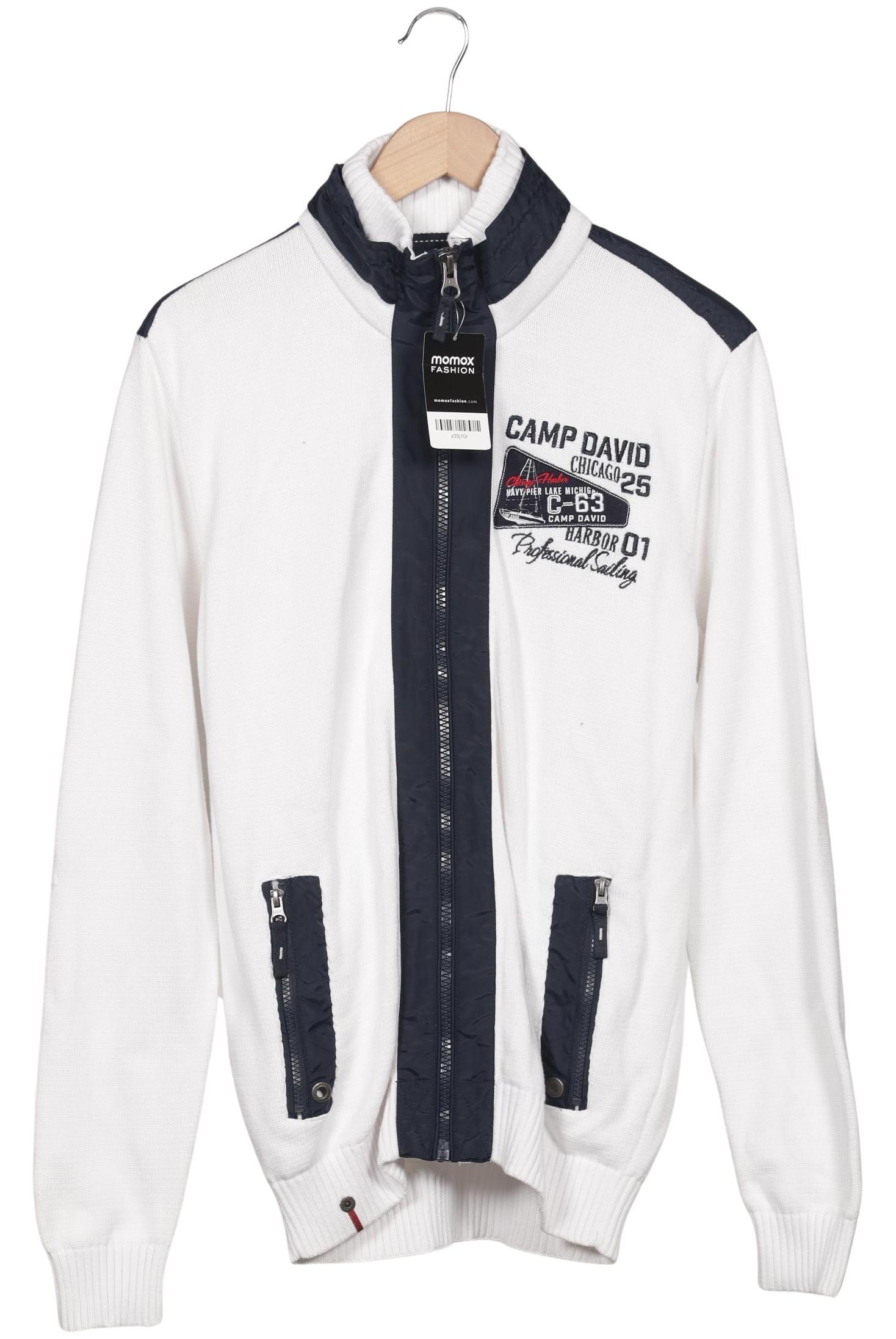 

Camp David Herren Strickjacke, weiß, Gr. 52