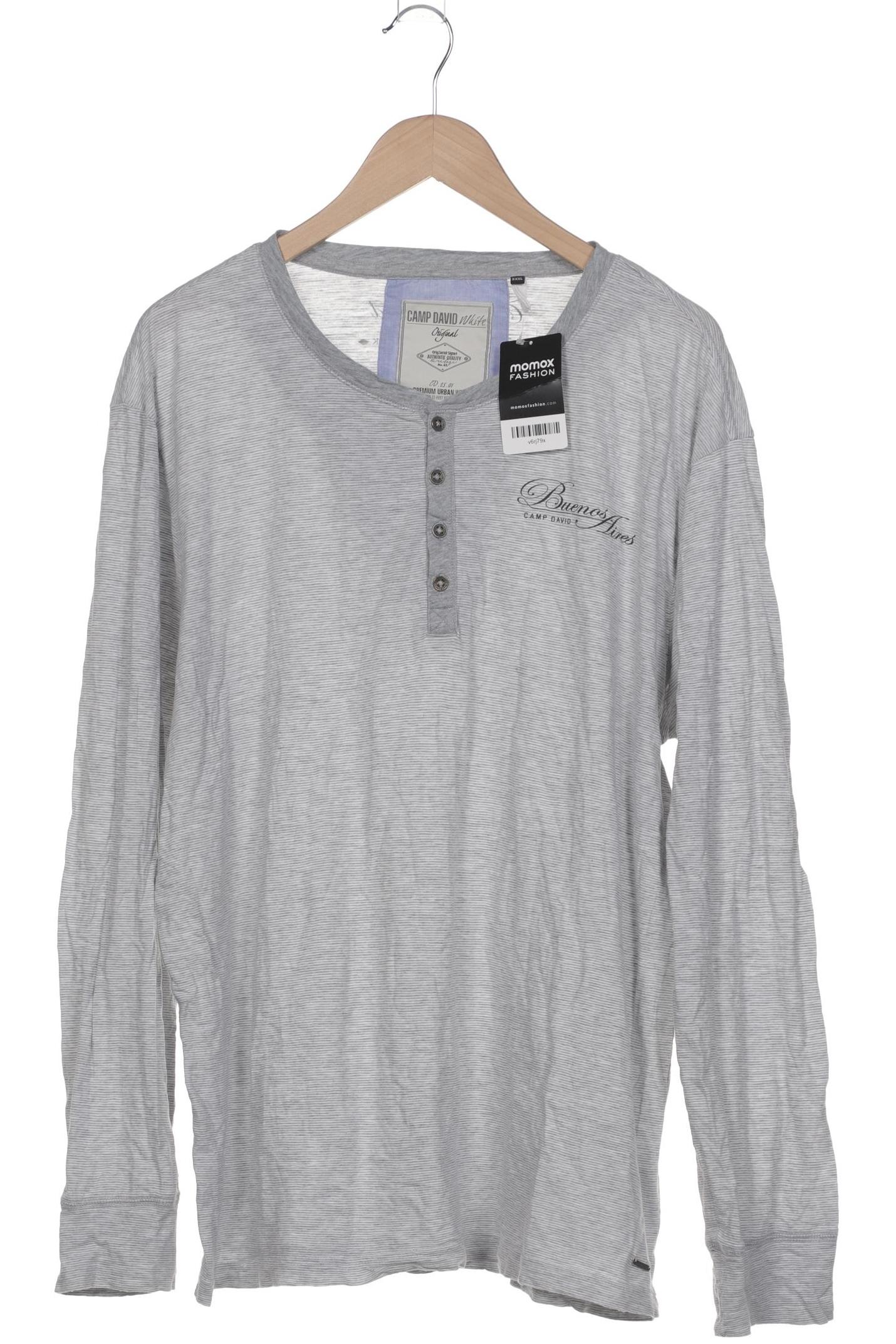 

Camp David Herren Langarmshirt, grau, Gr. 58