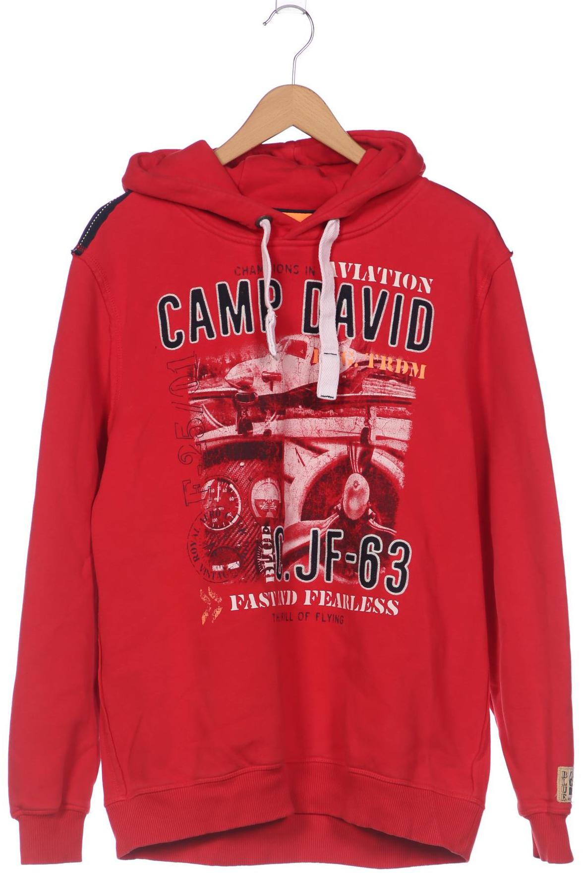 

Camp David Herren Kapuzenpullover, rot, Gr. 54