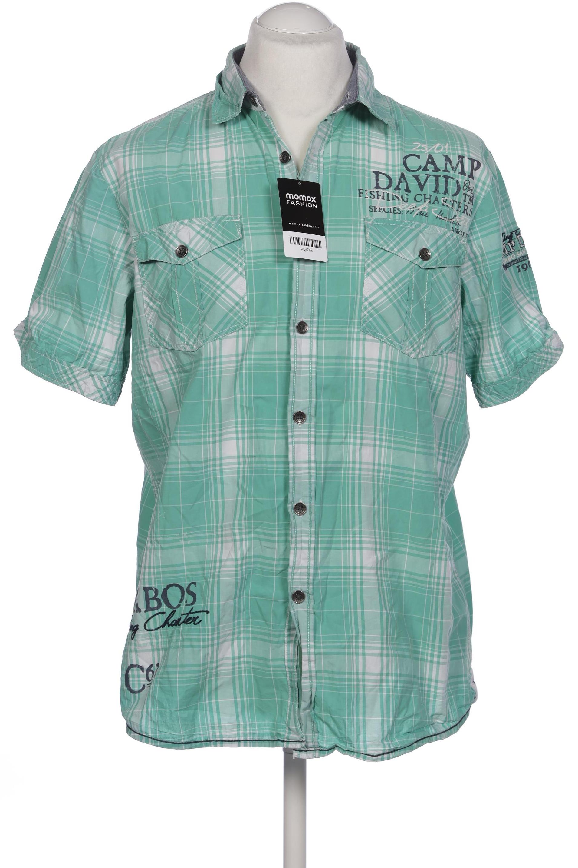 

Camp David Herren Hemd, türkis, Gr. 52