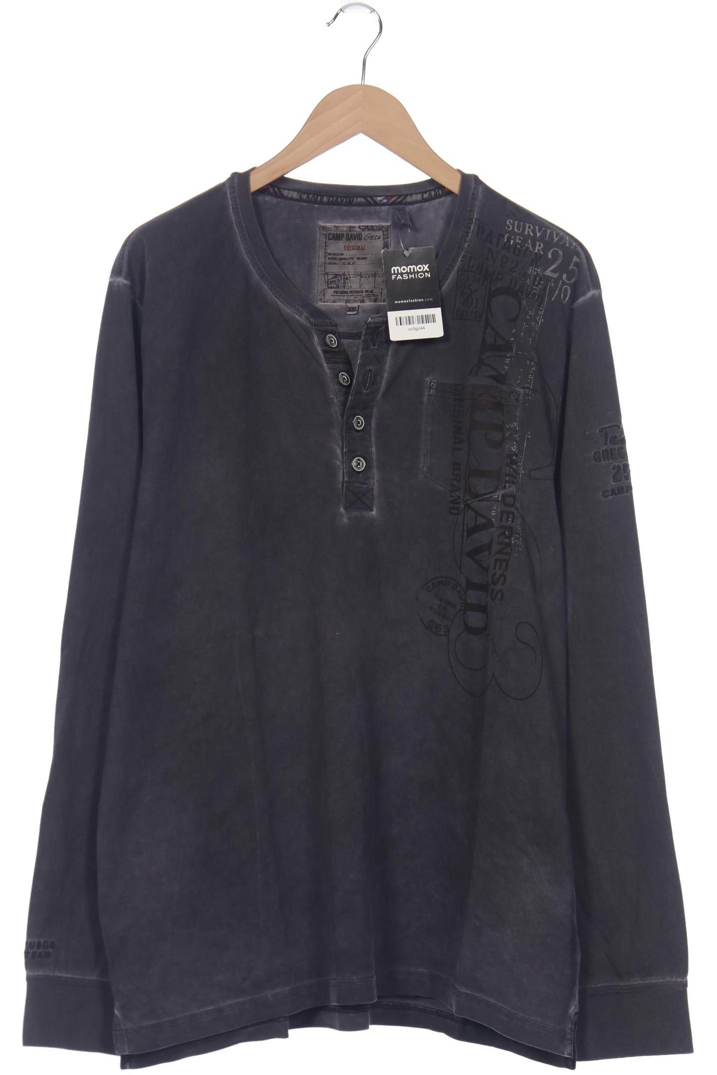 

Camp David Herren Langarmshirt, grau, Gr. 56