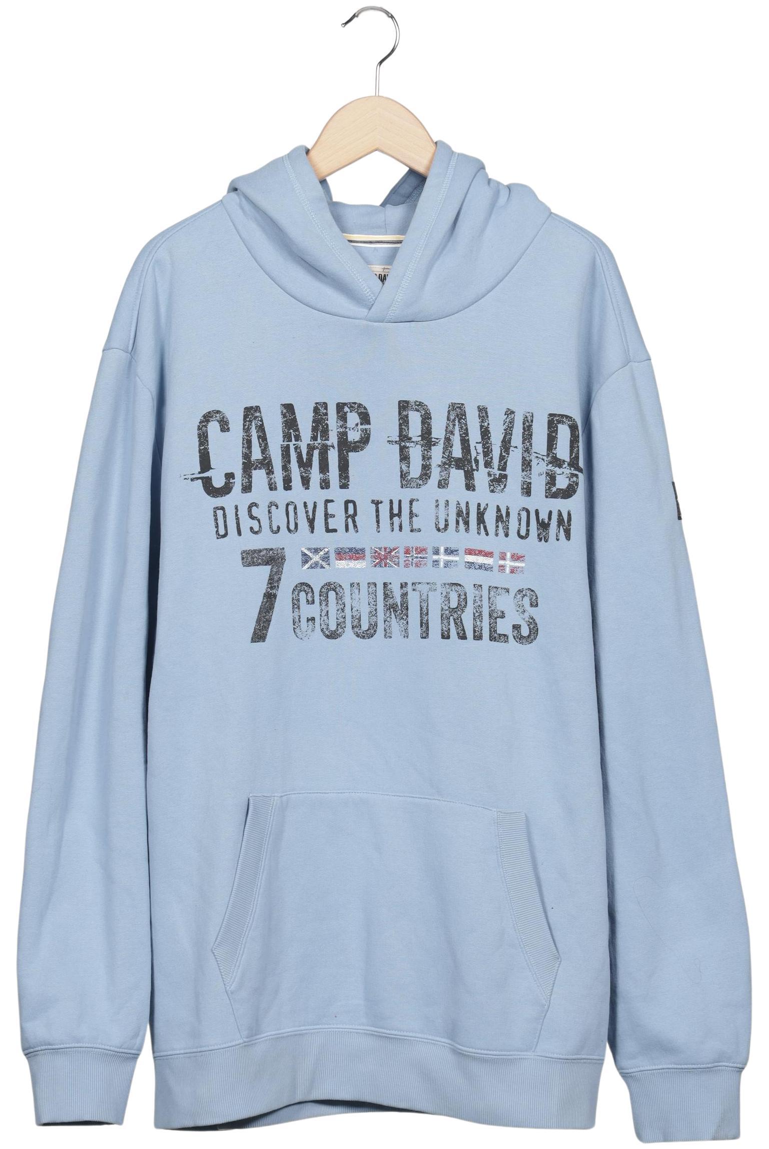 Thumbnail - Camp David Herren Kapuzenpullover, hellblau, Gr. 60