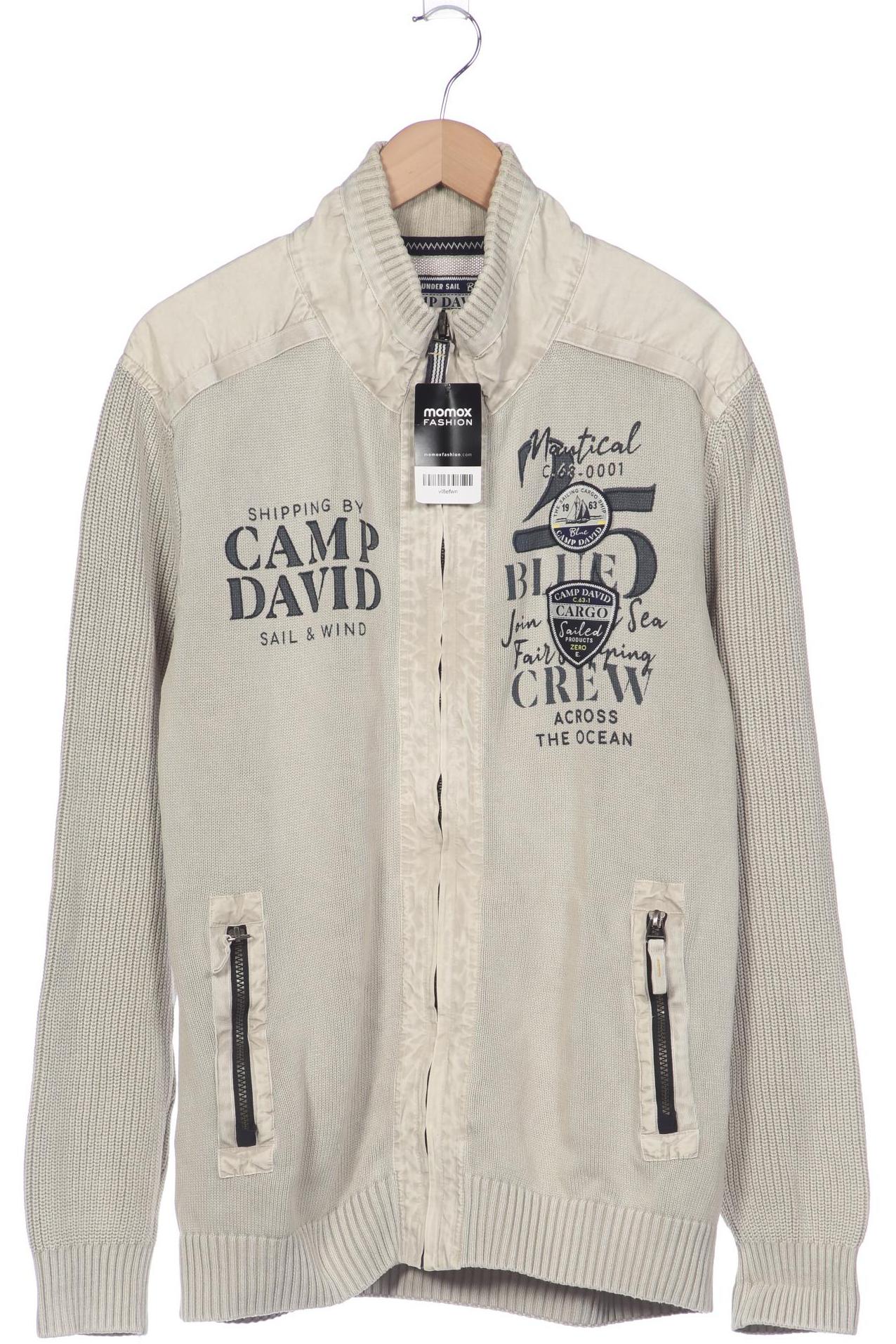 

Camp David Herren Strickjacke, beige, Gr. 54