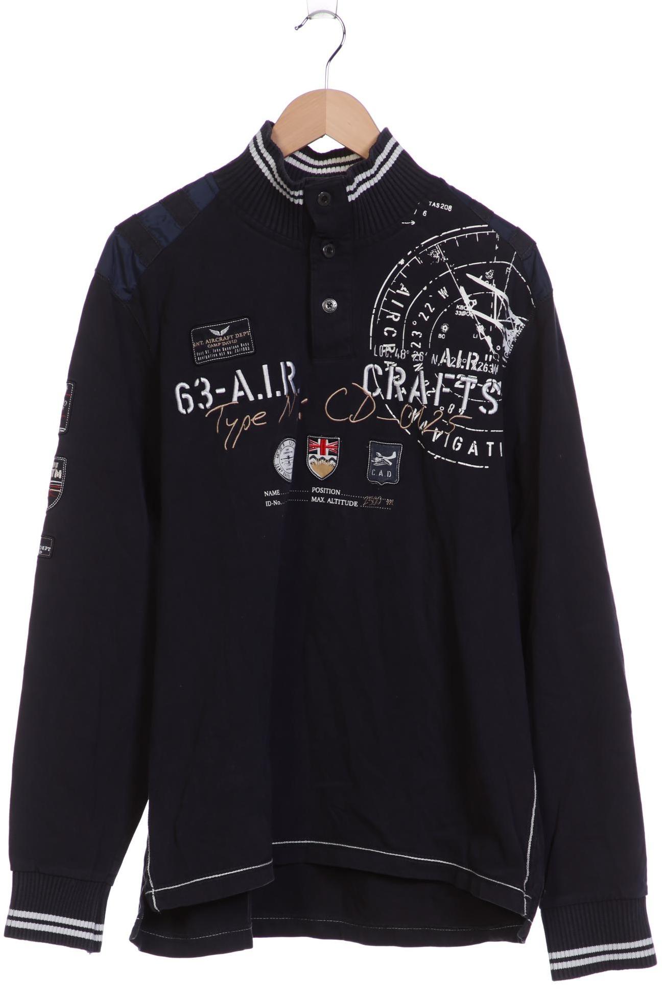 

Camp David Herren Sweatshirt, marineblau, Gr. 56