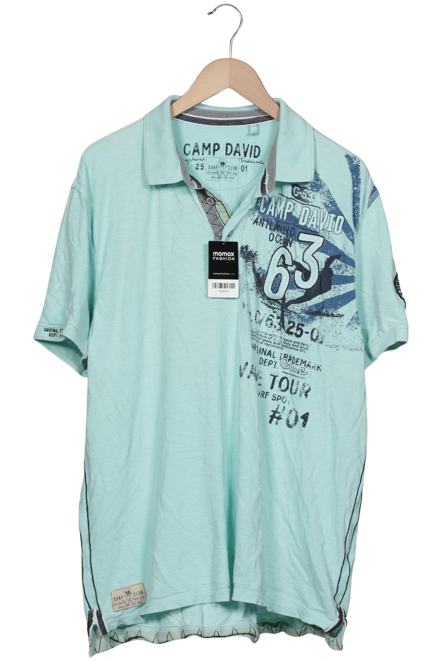 

Camp David Herren Poloshirt, türkis, Gr. 58
