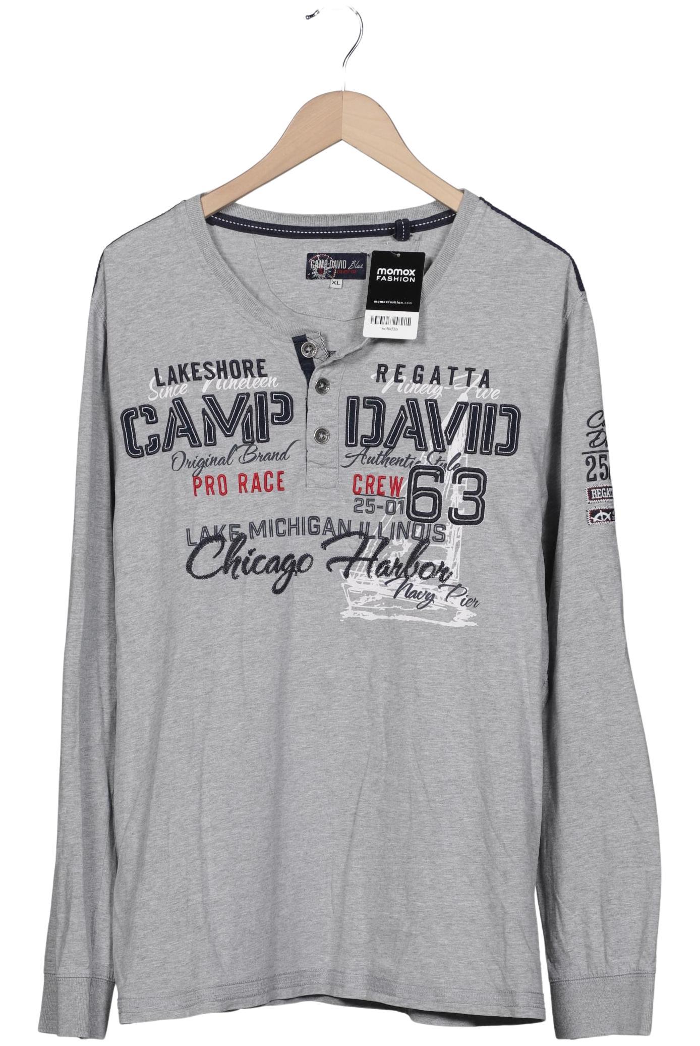 

Camp David Herren Langarmshirt, grau, Gr. 54