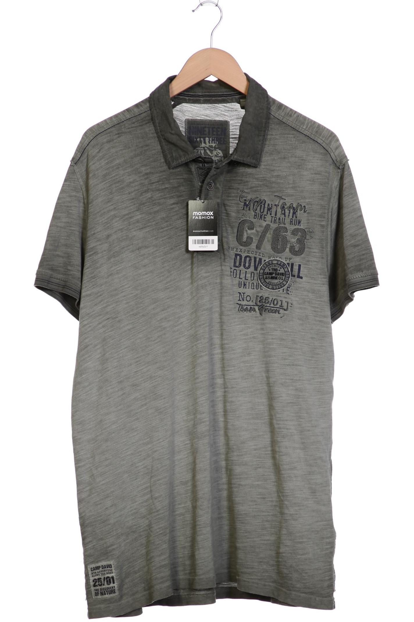 

Camp David Herren Poloshirt, grau