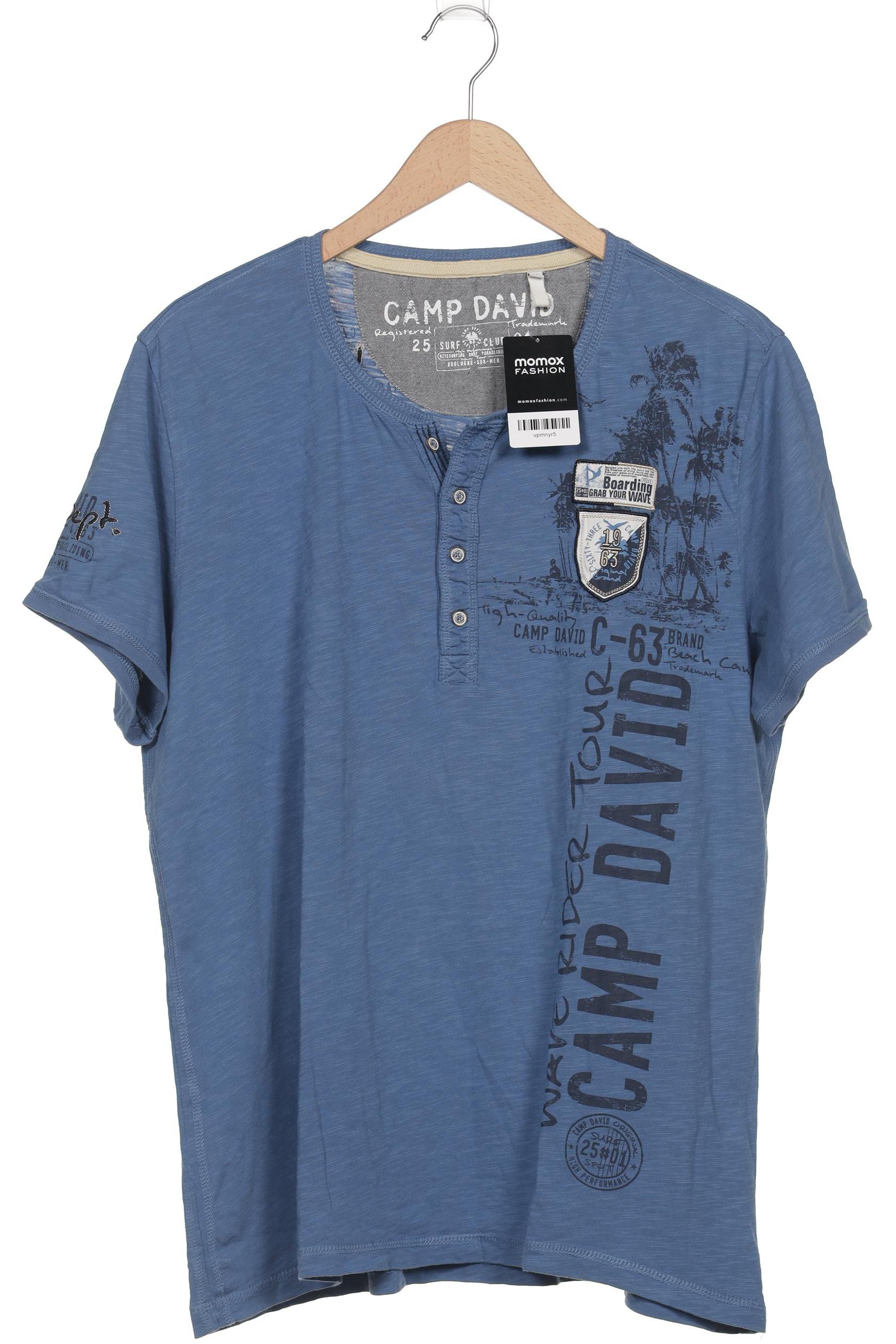 

Camp David Herren T-Shirt, blau, Gr. 54