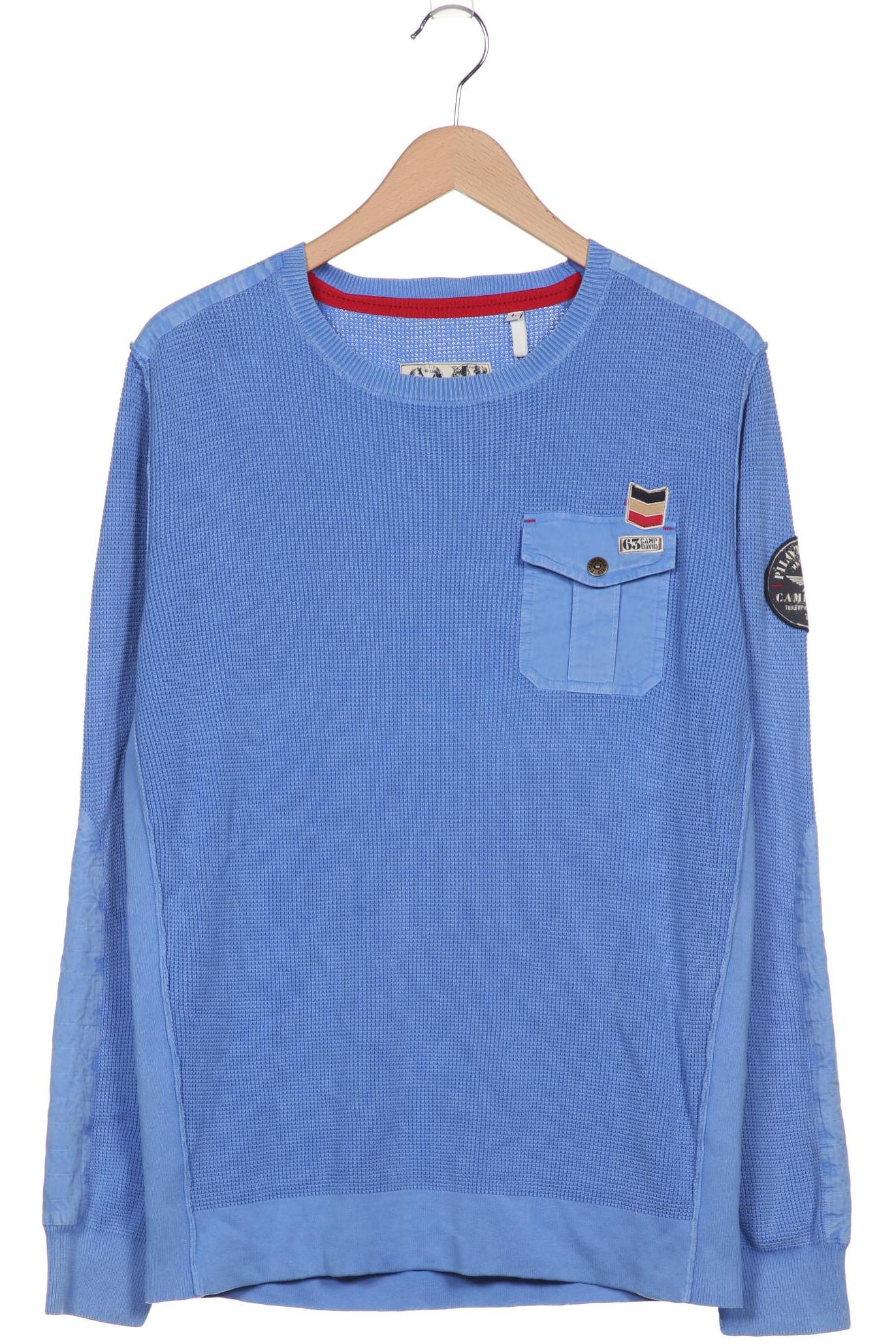 

Camp David Herren Pullover, blau