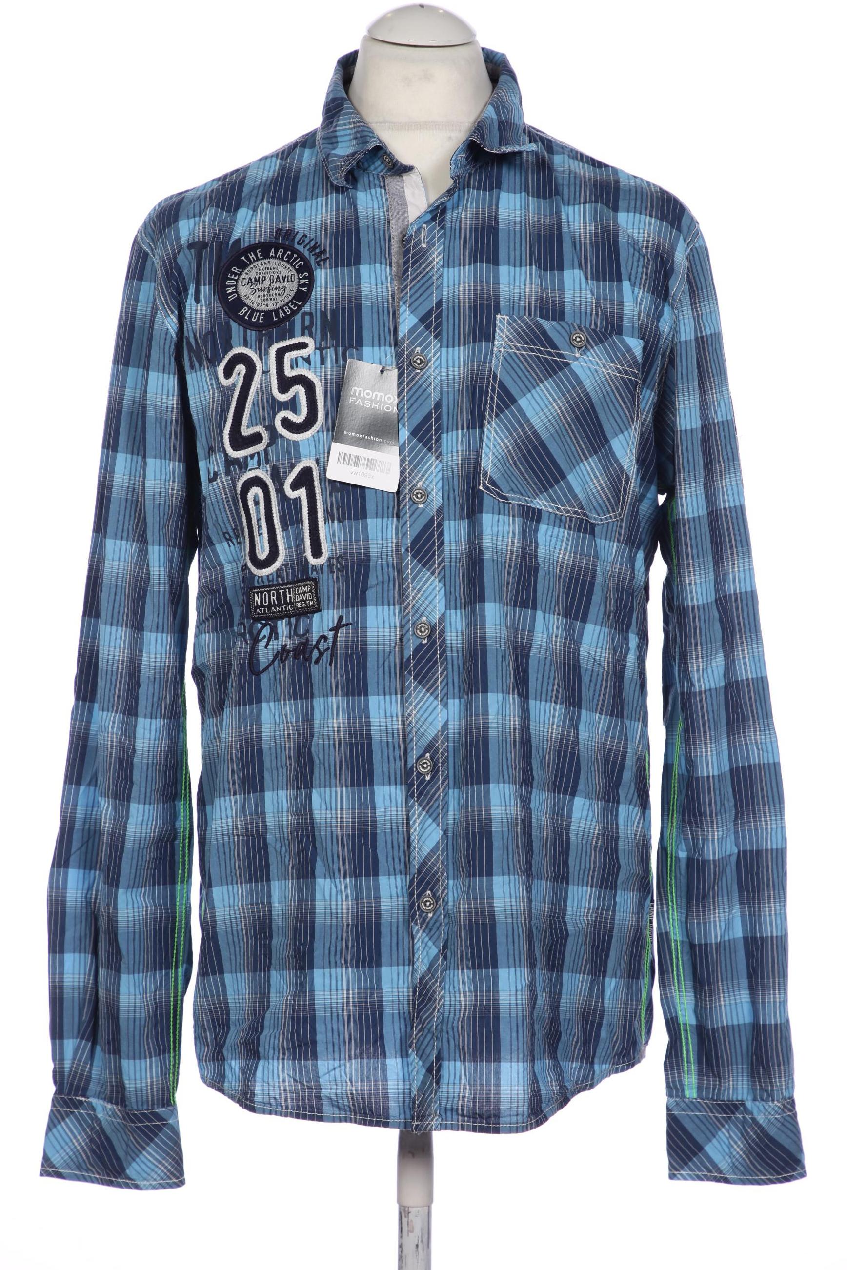 

Camp David Herren Hemd, blau