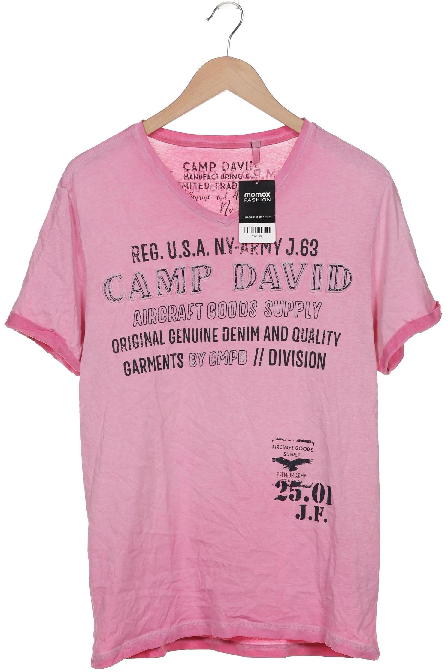 

Camp David Herren T-Shirt, pink, Gr. 48