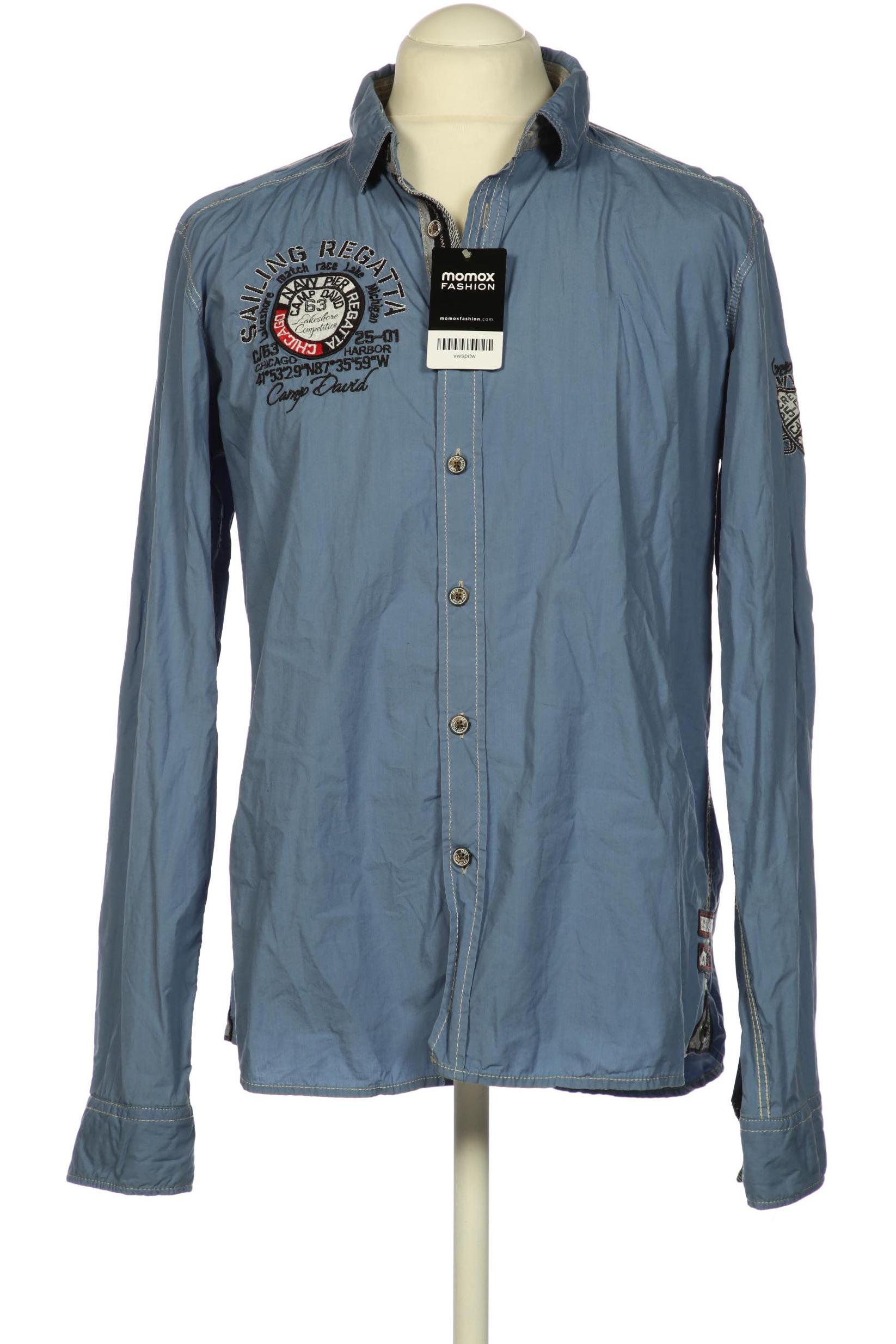 

Camp David Herren Hemd, blau