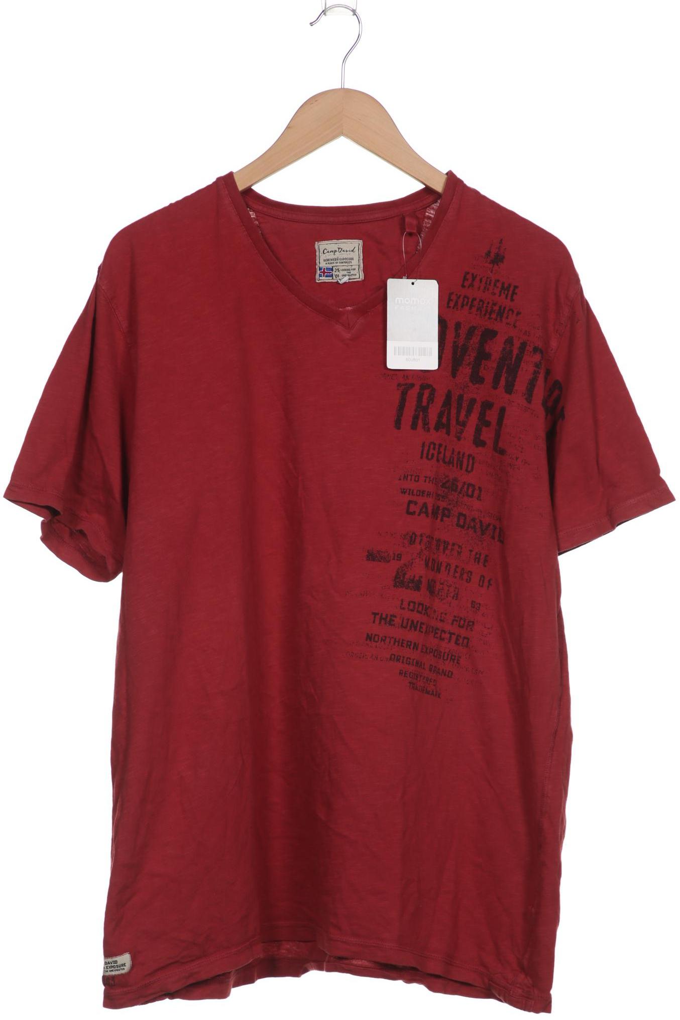 

Camp David Herren T-Shirt, bordeaux, Gr. 58