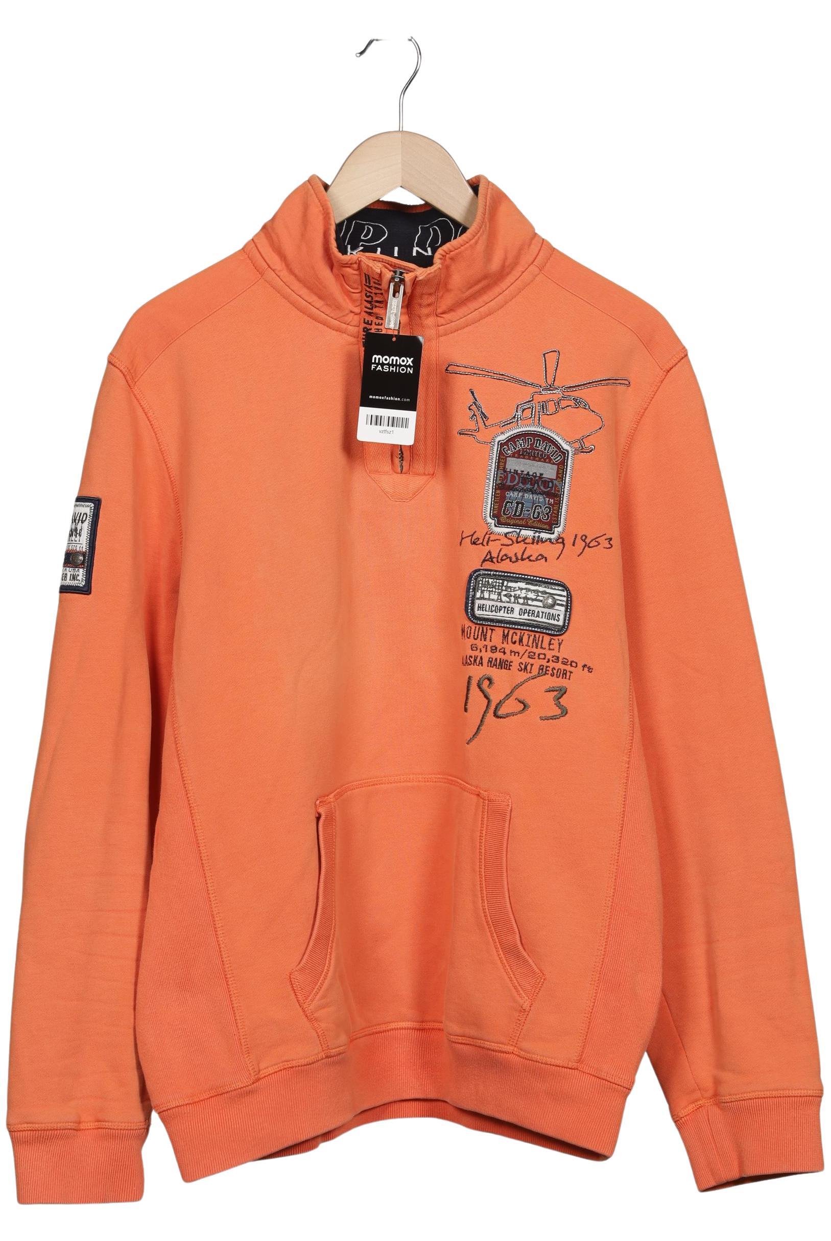 

Camp David Herren Sweatshirt, orange, Gr. 52