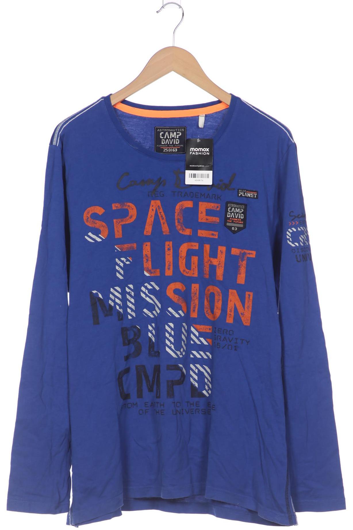 

Camp David Herren Langarmshirt, blau, Gr. 54