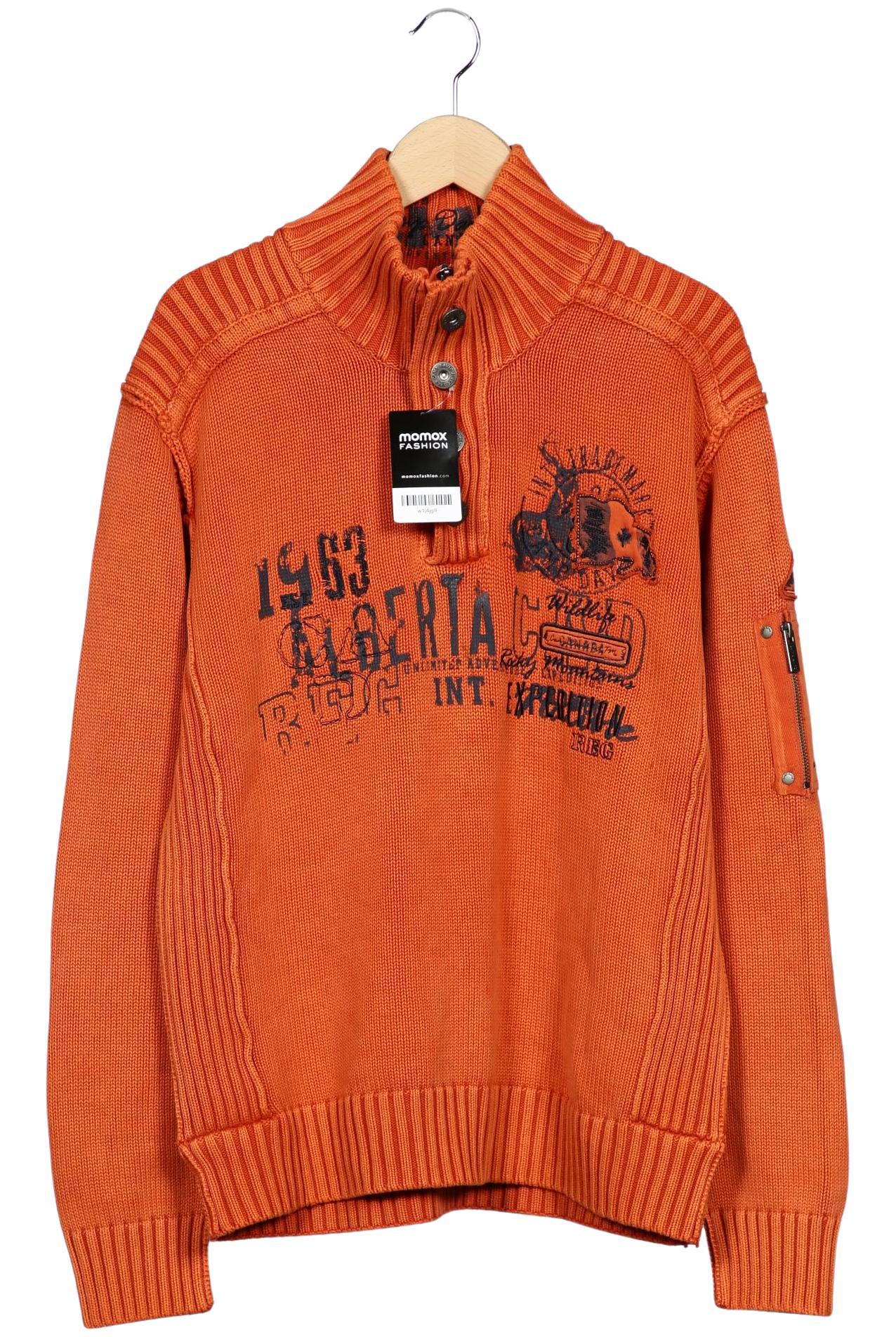Thumbnail - Camp David Herren Pullover, orange, Gr. 54