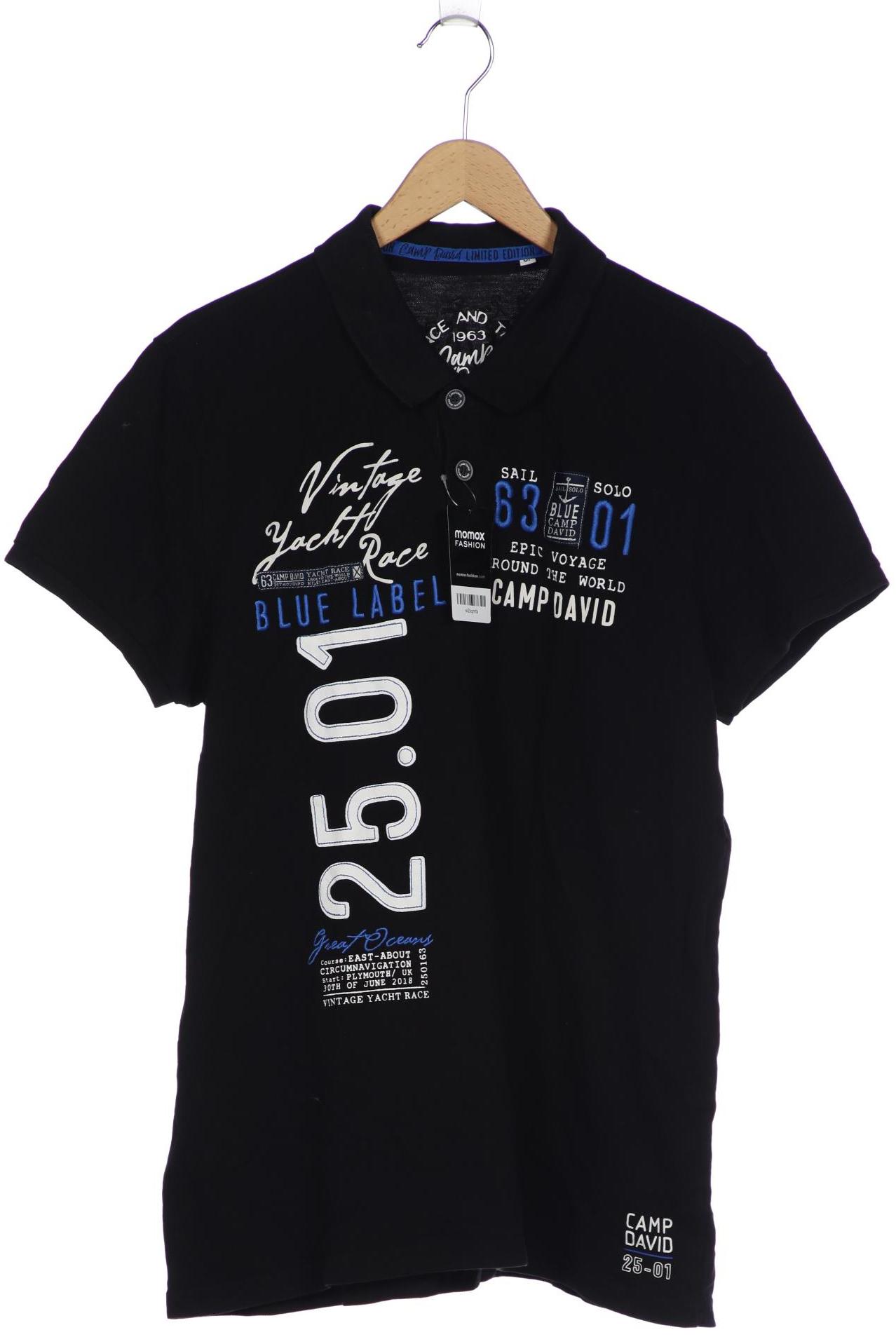 

Camp David Herren Poloshirt, schwarz