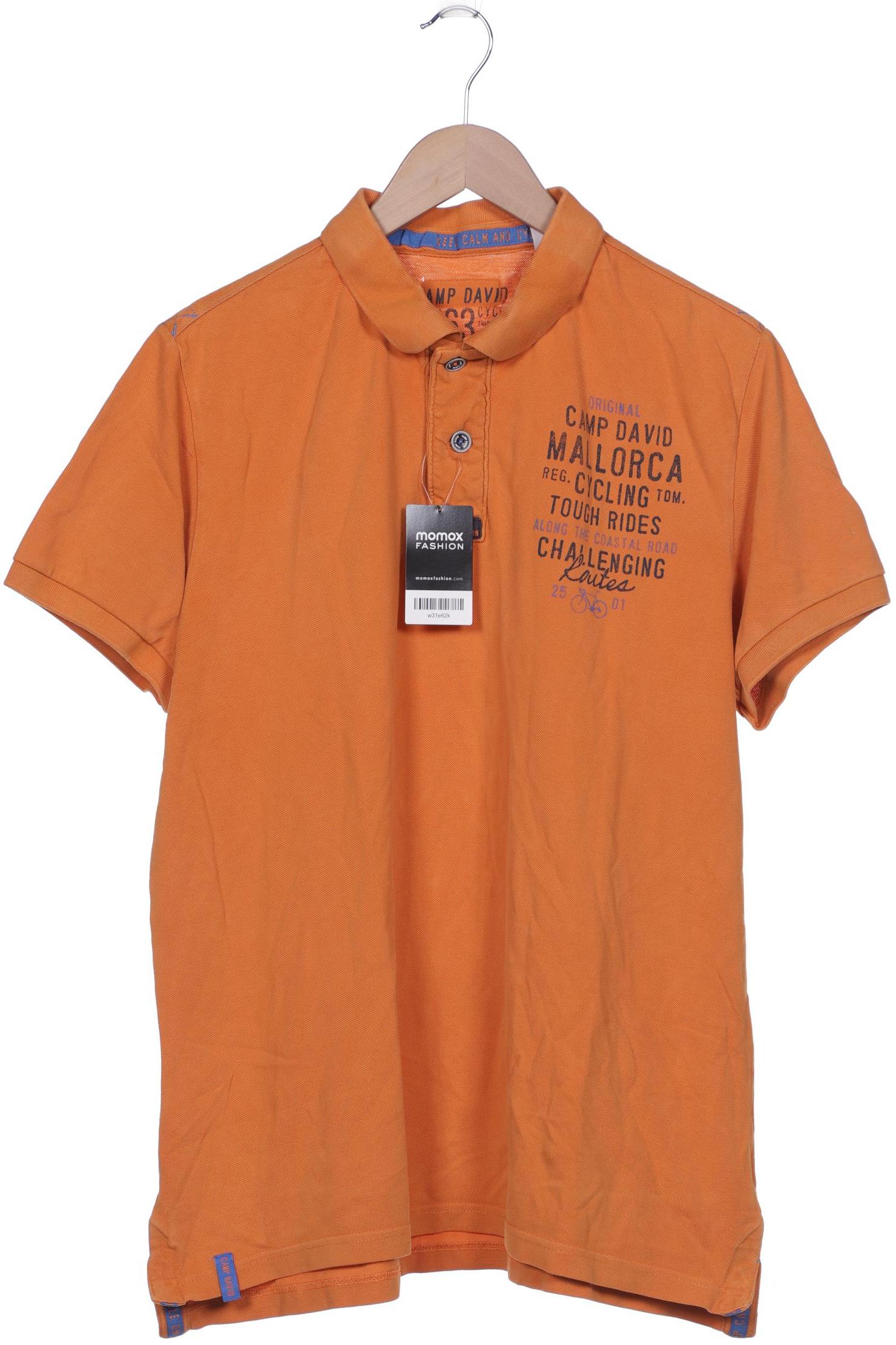 

Camp David Herren Poloshirt, orange