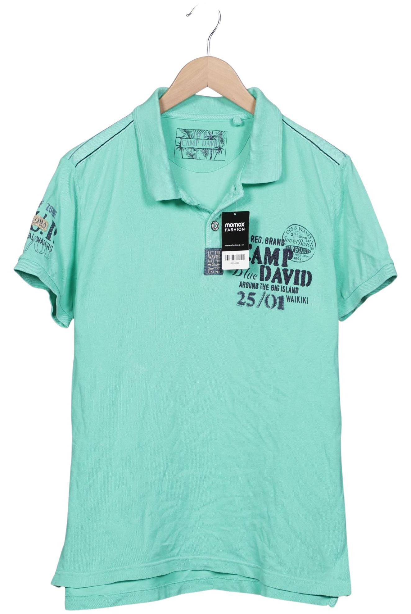 

Camp David Herren Poloshirt, türkis, Gr. 48