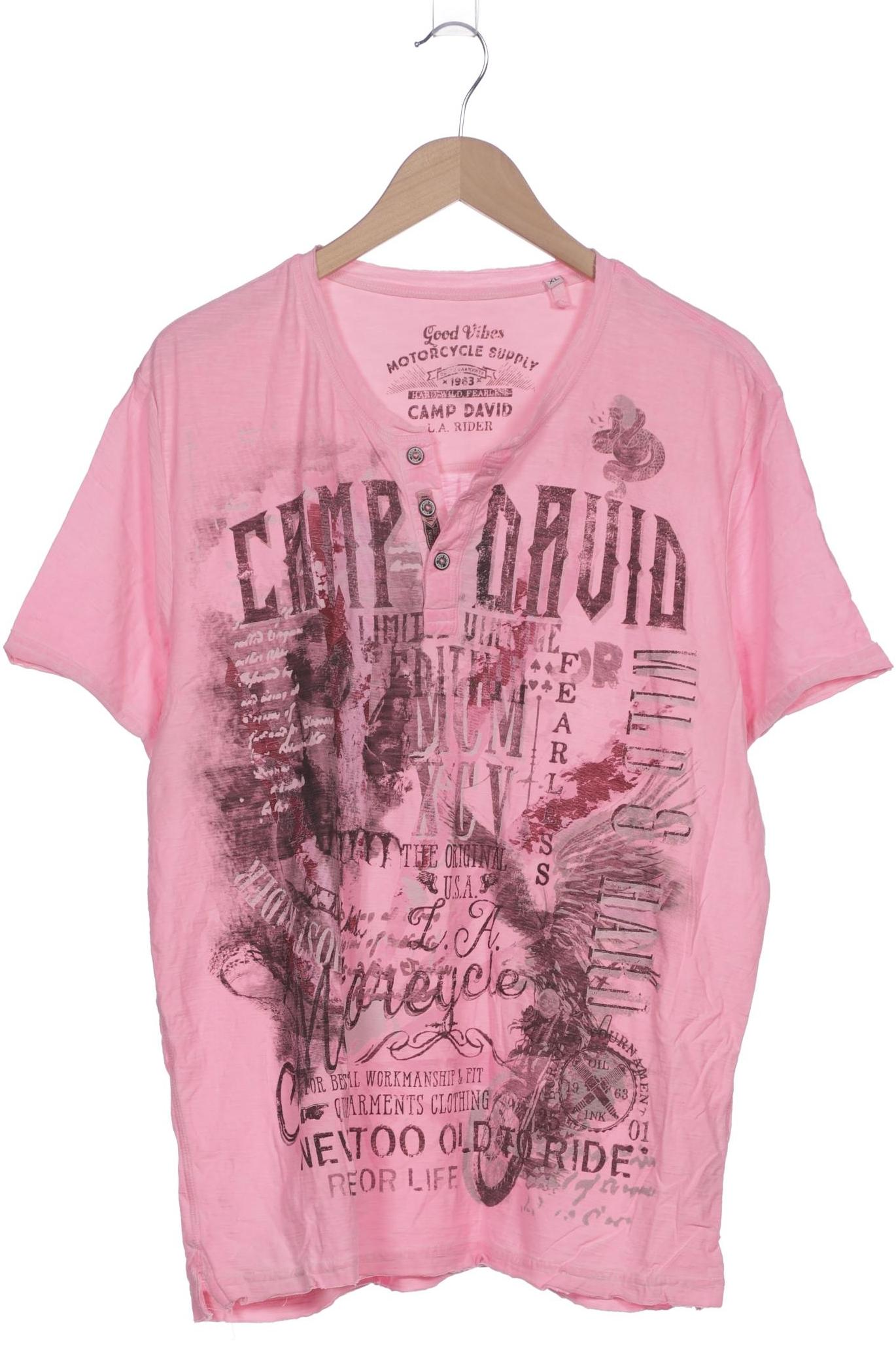 

Camp David Herren T-Shirt, pink, Gr. 54