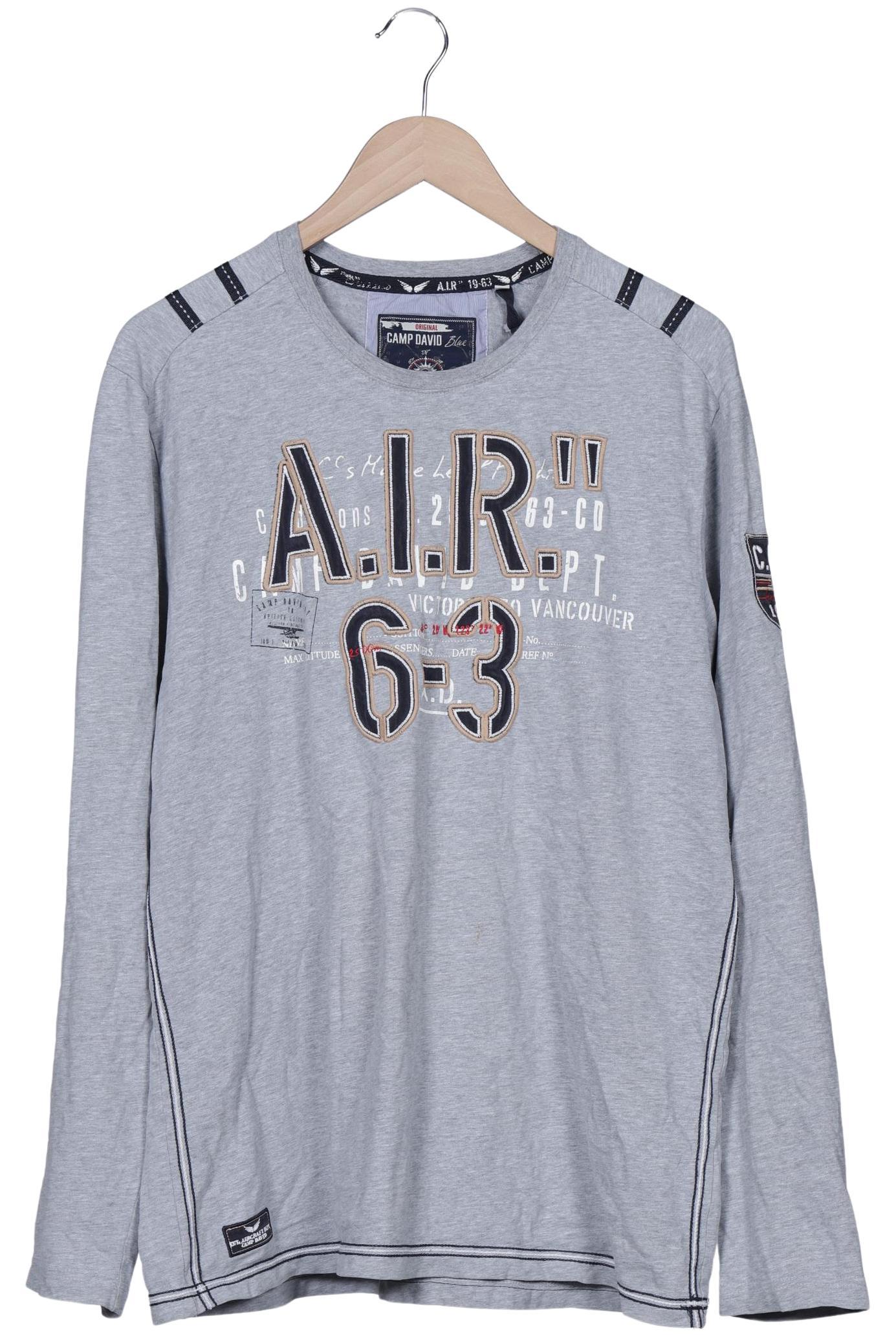 

Camp David Herren Langarmshirt, grau, Gr. 54