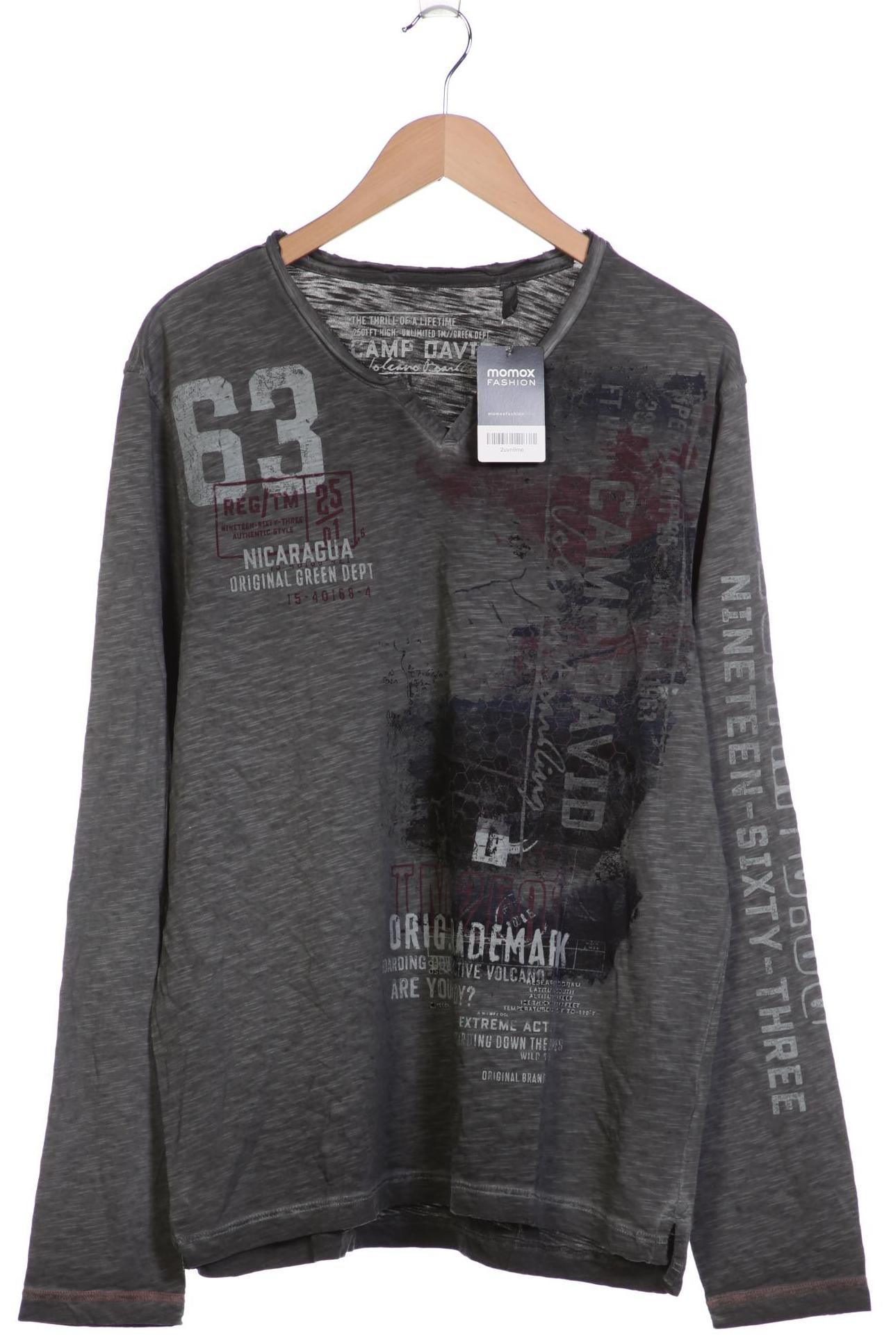 

Camp David Herren Langarmshirt, grau, Gr. 54